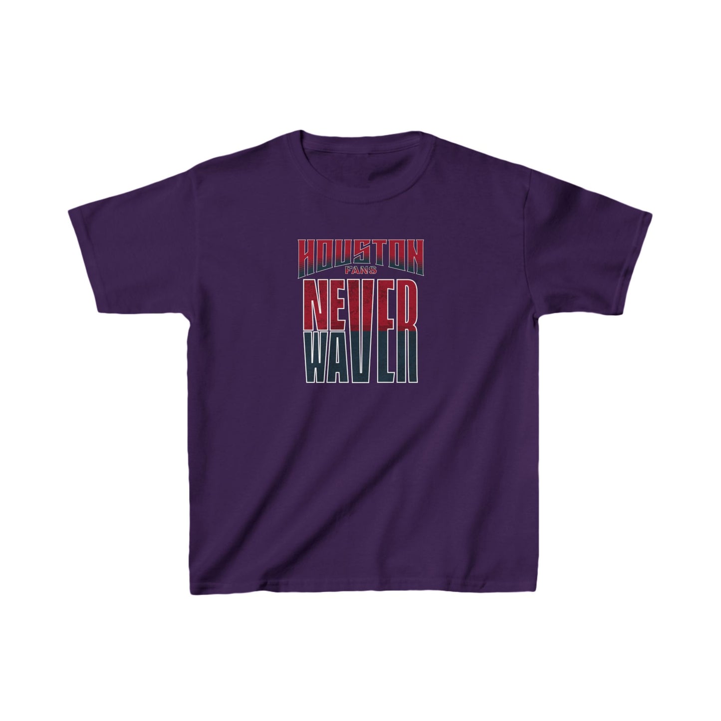 Huston Fans Never Waver Kids Heavy Cotton™ Tee