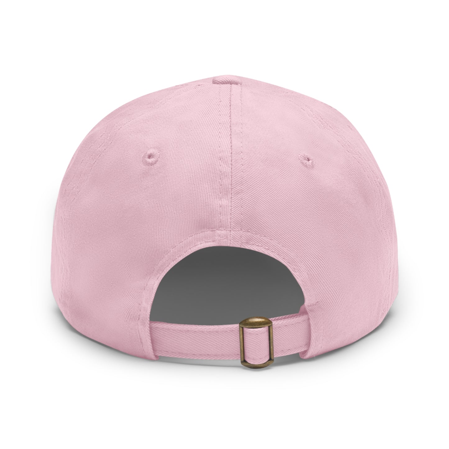 Never Waver Leopard Dad Hat with Leather Patch (Round)