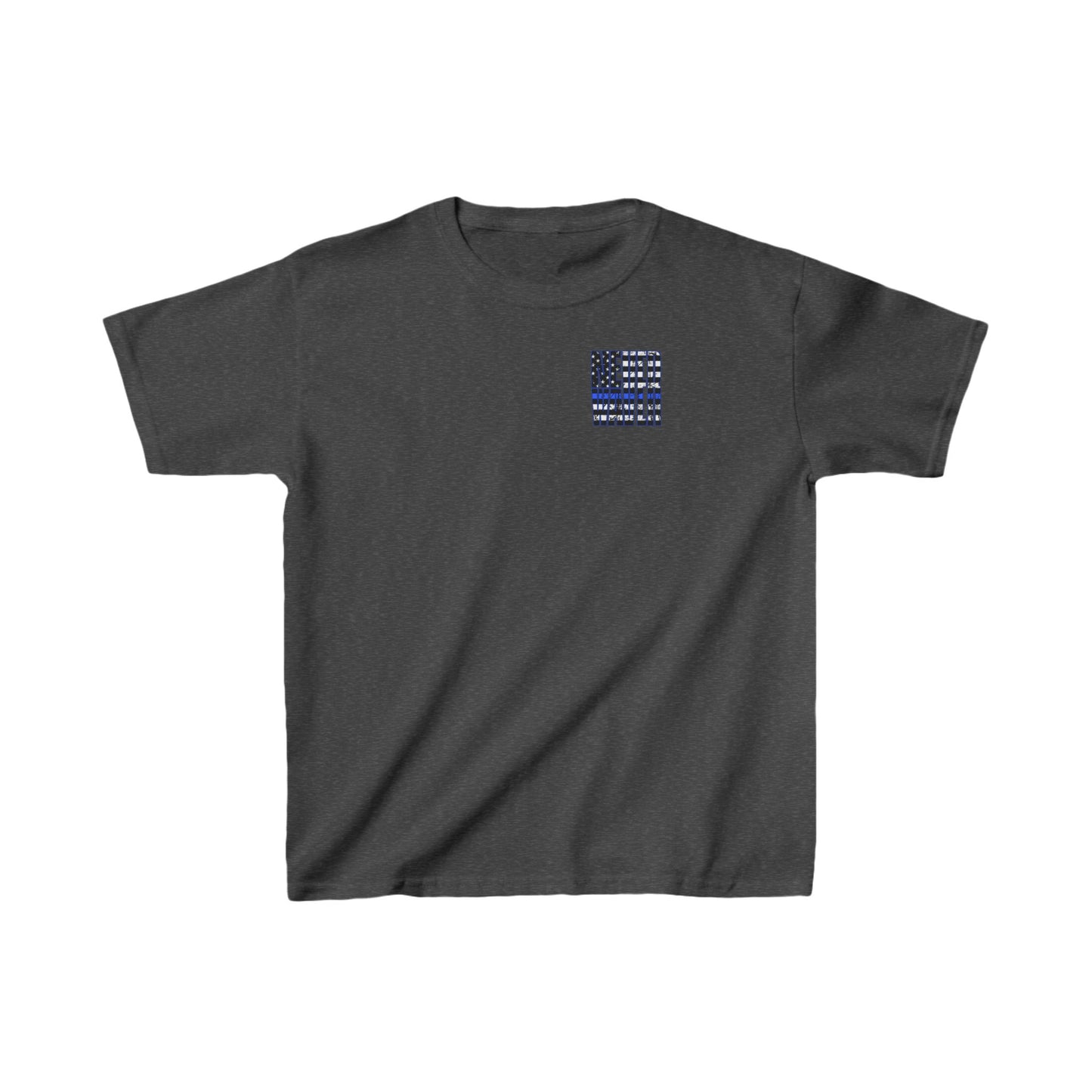 Never Waver Back The Blue  Kids Heavy Cotton™ Tee