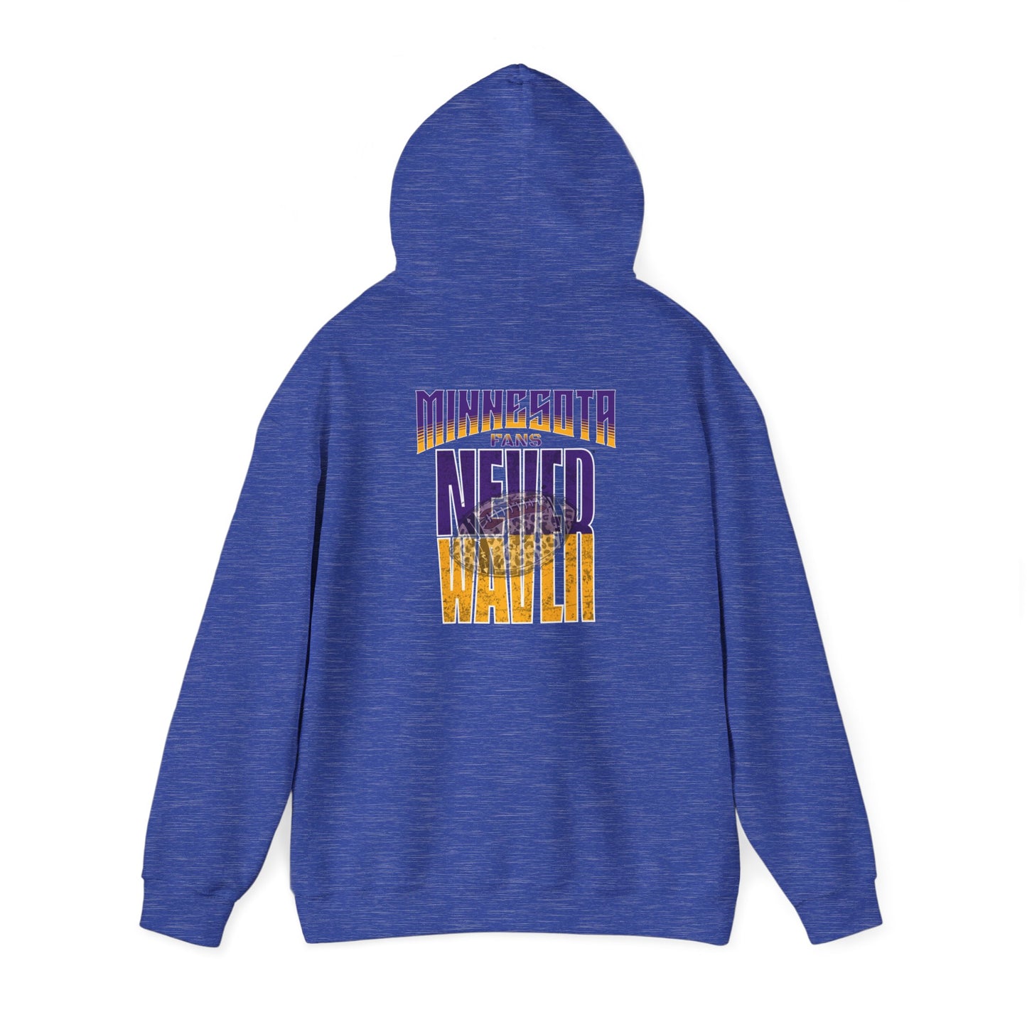 Minnesota Fans Never Waver W-Leopard Football Unisex Heavy Blend™ Hooded Sweatshirt