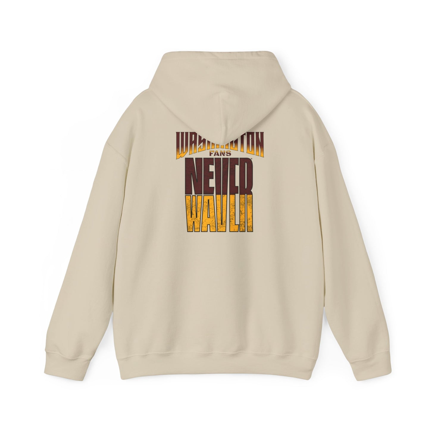 Washington Fans Never Waver Unisex Heavy Blend™ Hooded Sweatshirt