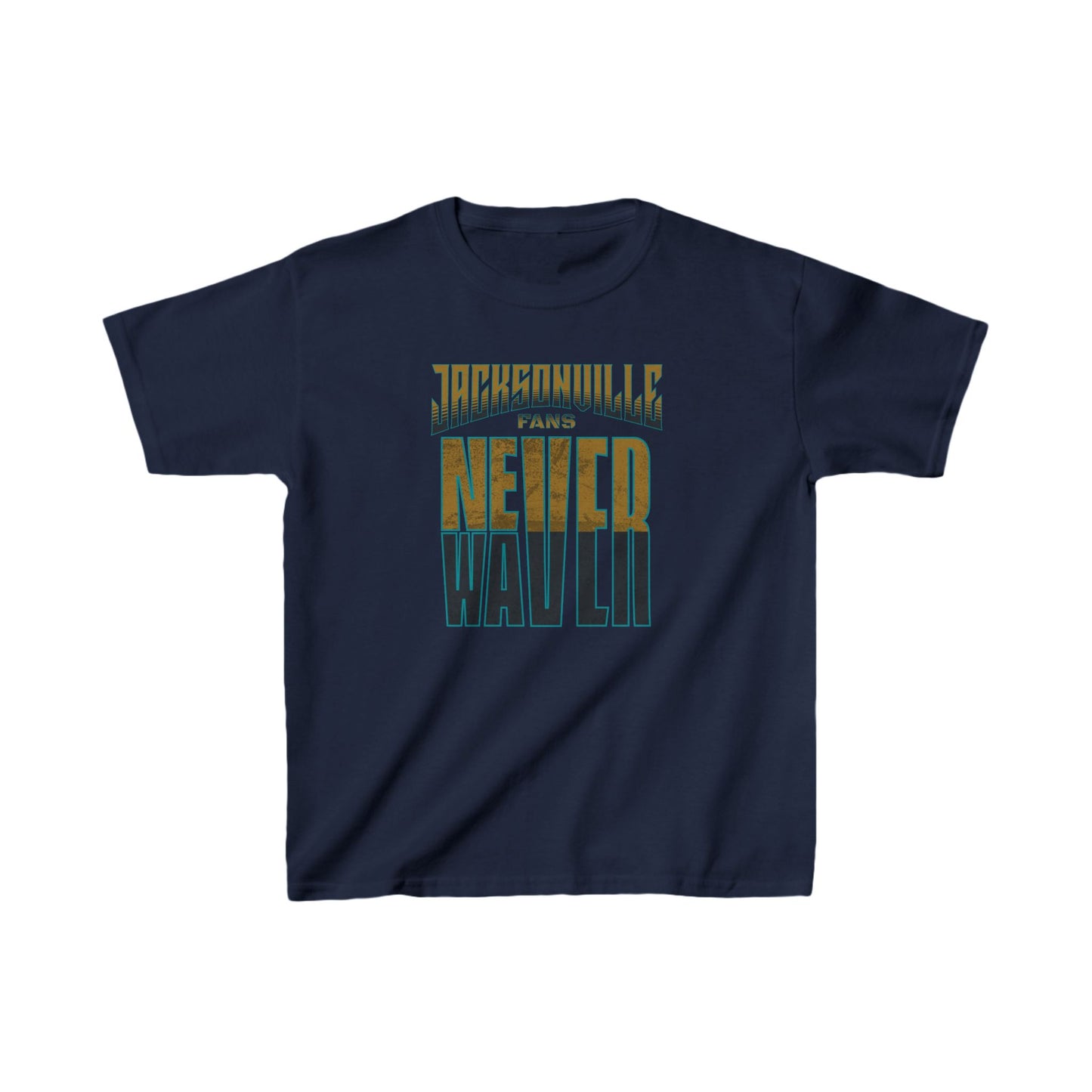 Jacksonville Fans Never Waver Kids Heavy Cotton™ Tee