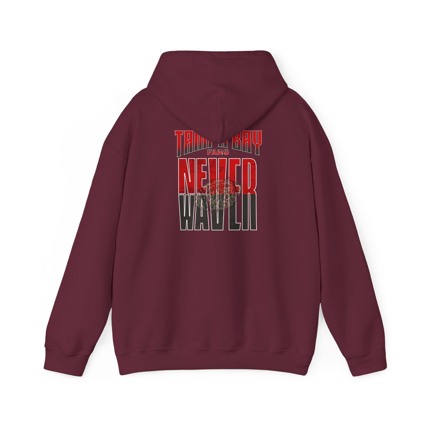 Tampa Bay Fans Never Waver W-Leopard Football Unisex Heavy Blend™ Hooded Sweatshirt