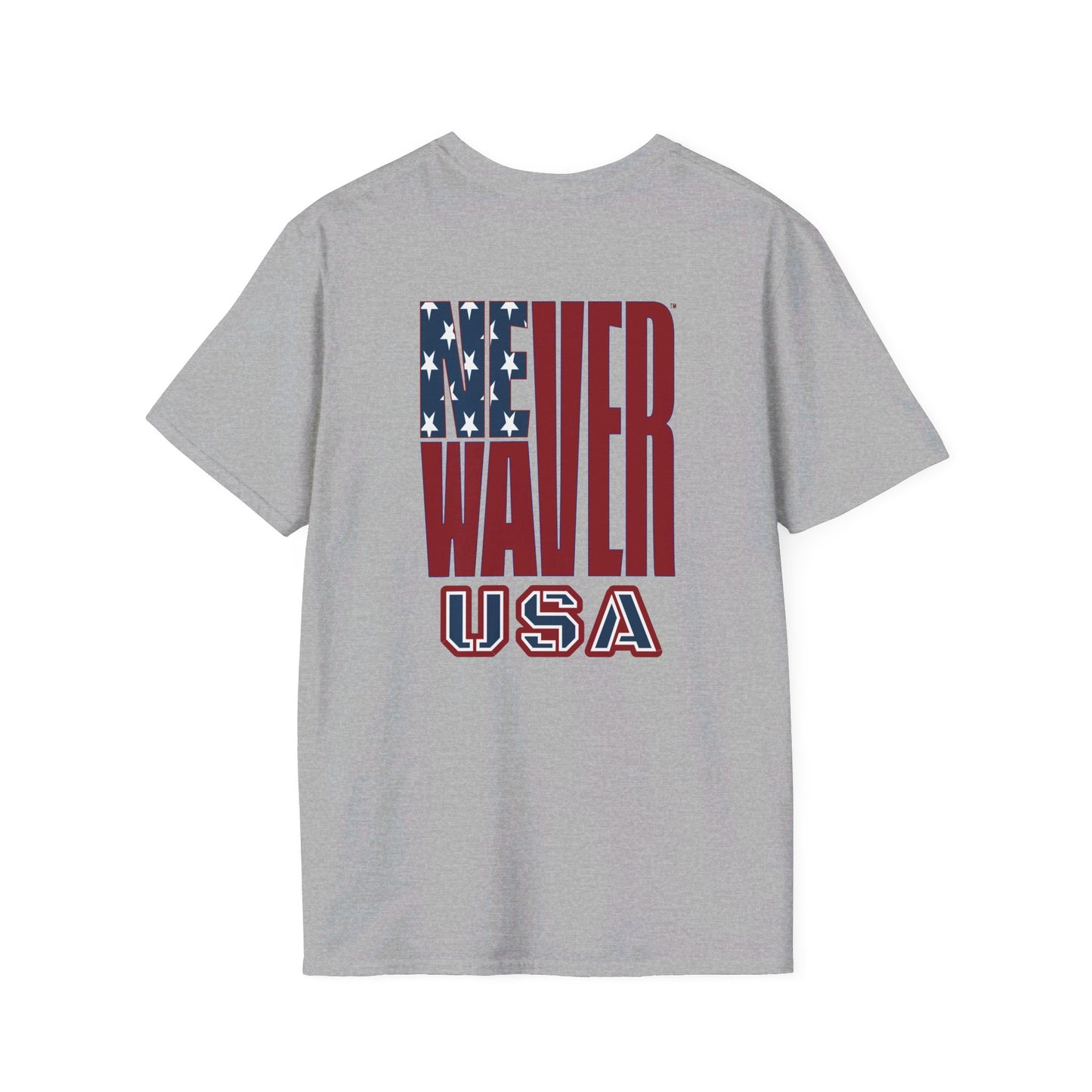 Never Waver USA Unisex Softstyle T-Shirt