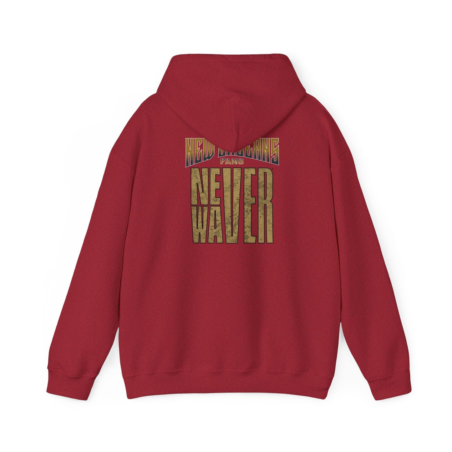 New Orleans Fans Never Waver Unisex Heavy Blend™ Hooded Sweatshirt