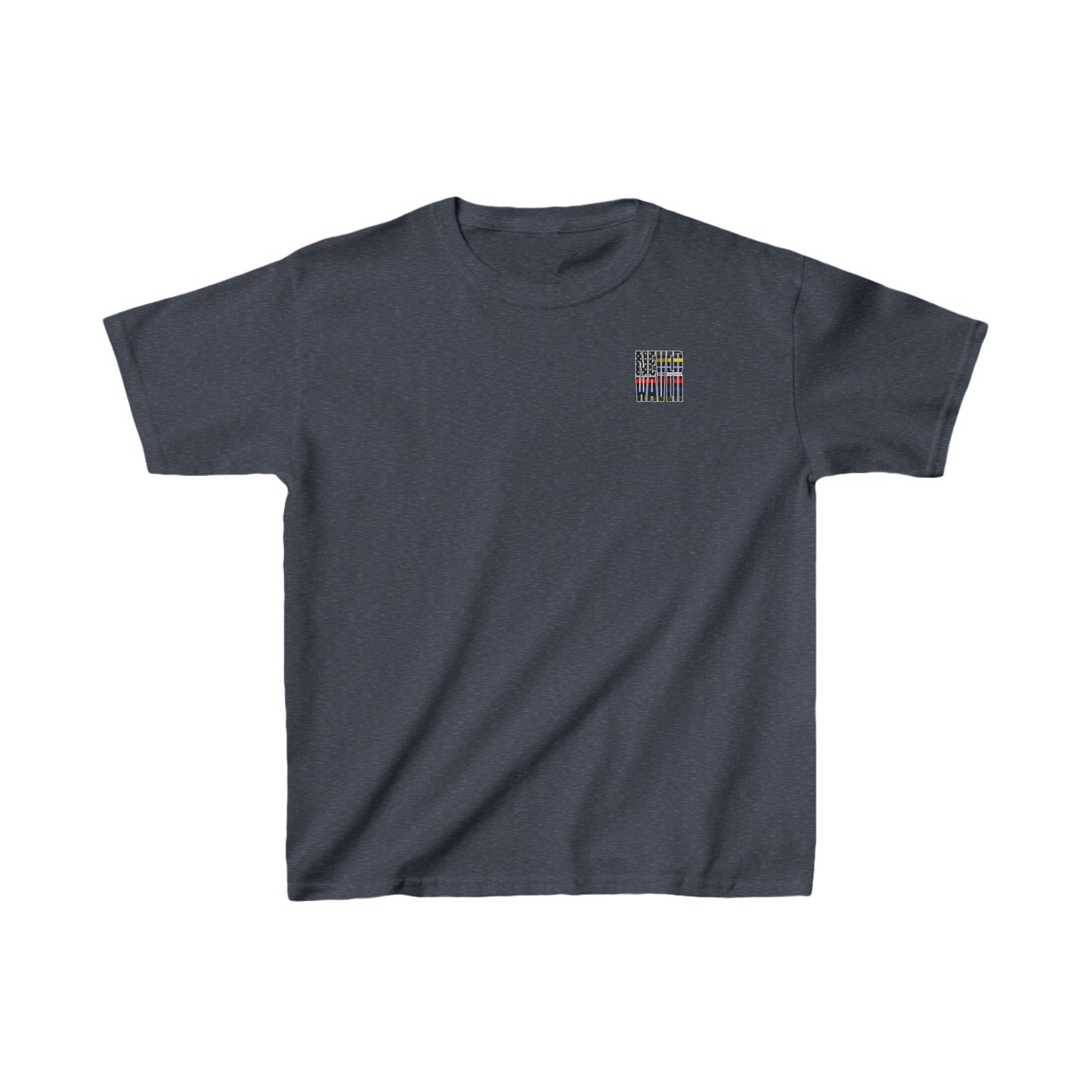 Never Waver Always Back Our First Responders  Kids Heavy Cotton™ Tee