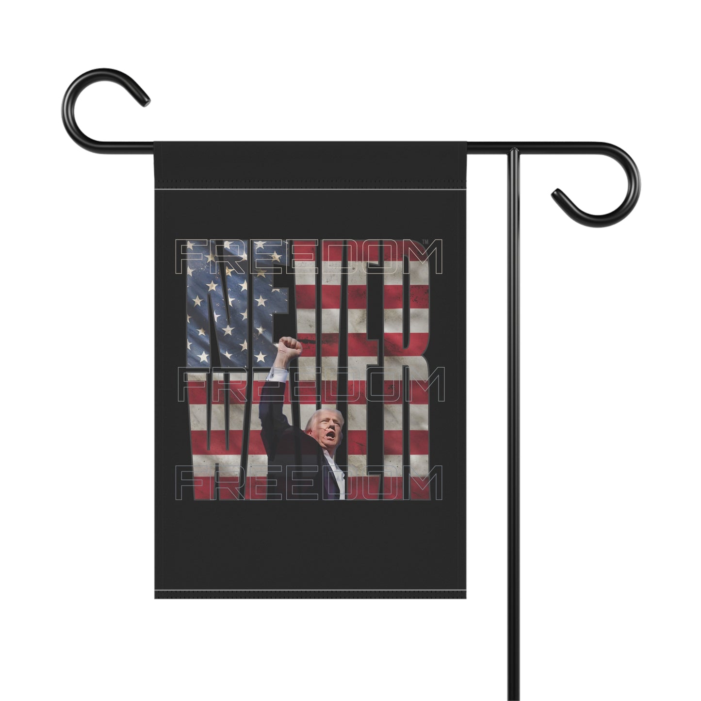 Never Waver Trump Fist Pump Garden & House Banner