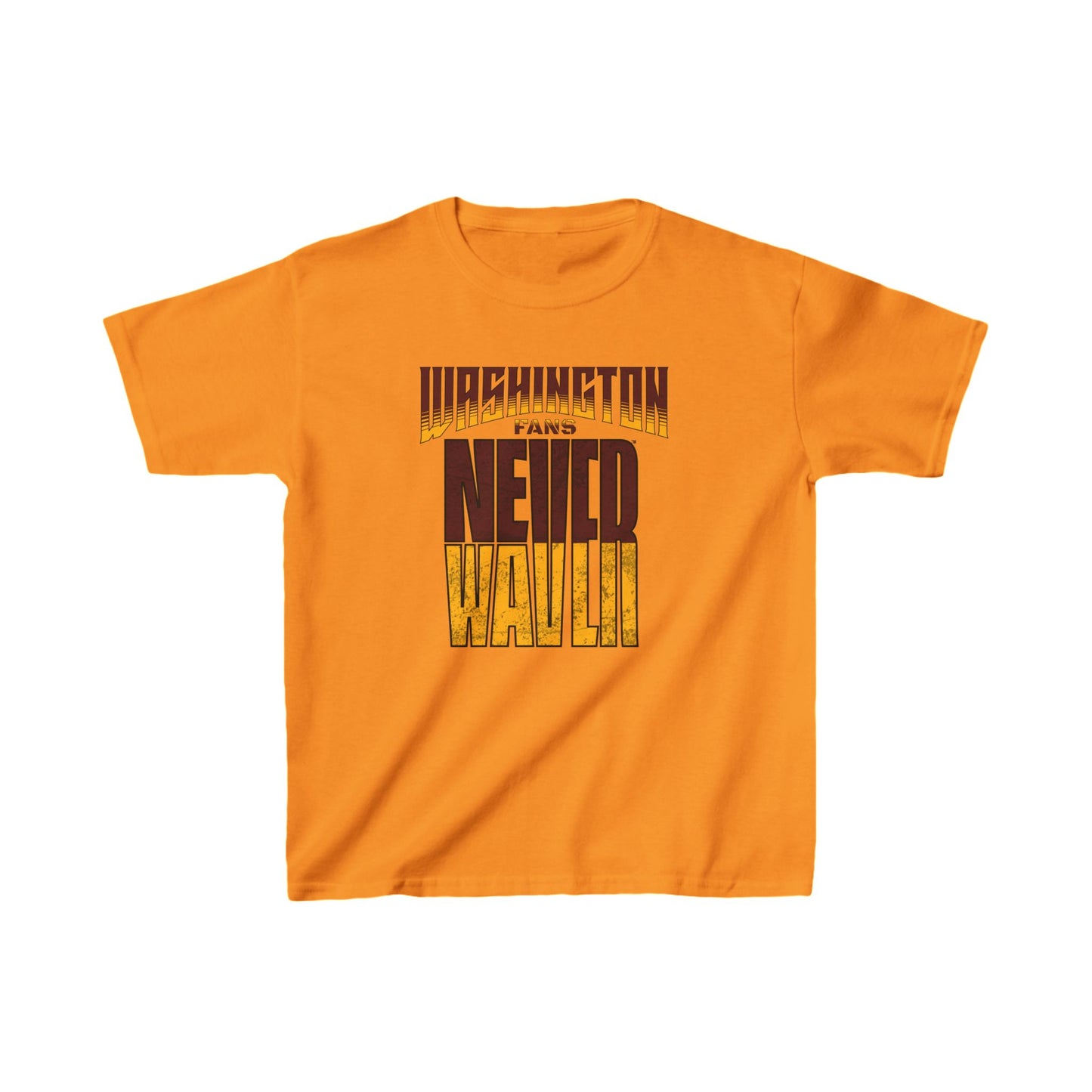 Washington Fans Never Waver Kids Heavy Cotton™ Tee