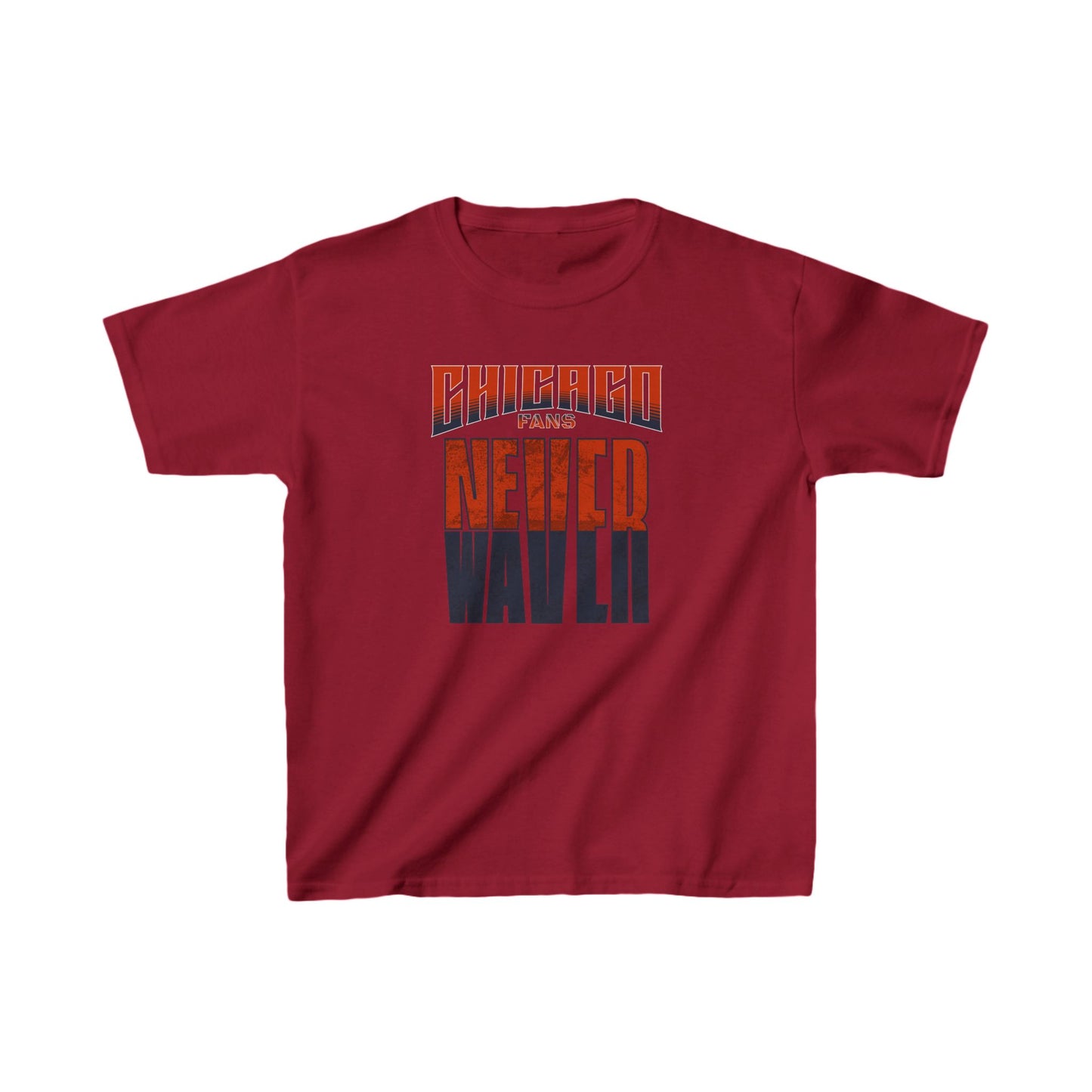 Chicago Fans Never Waver Kids Heavy Cotton™ Tee