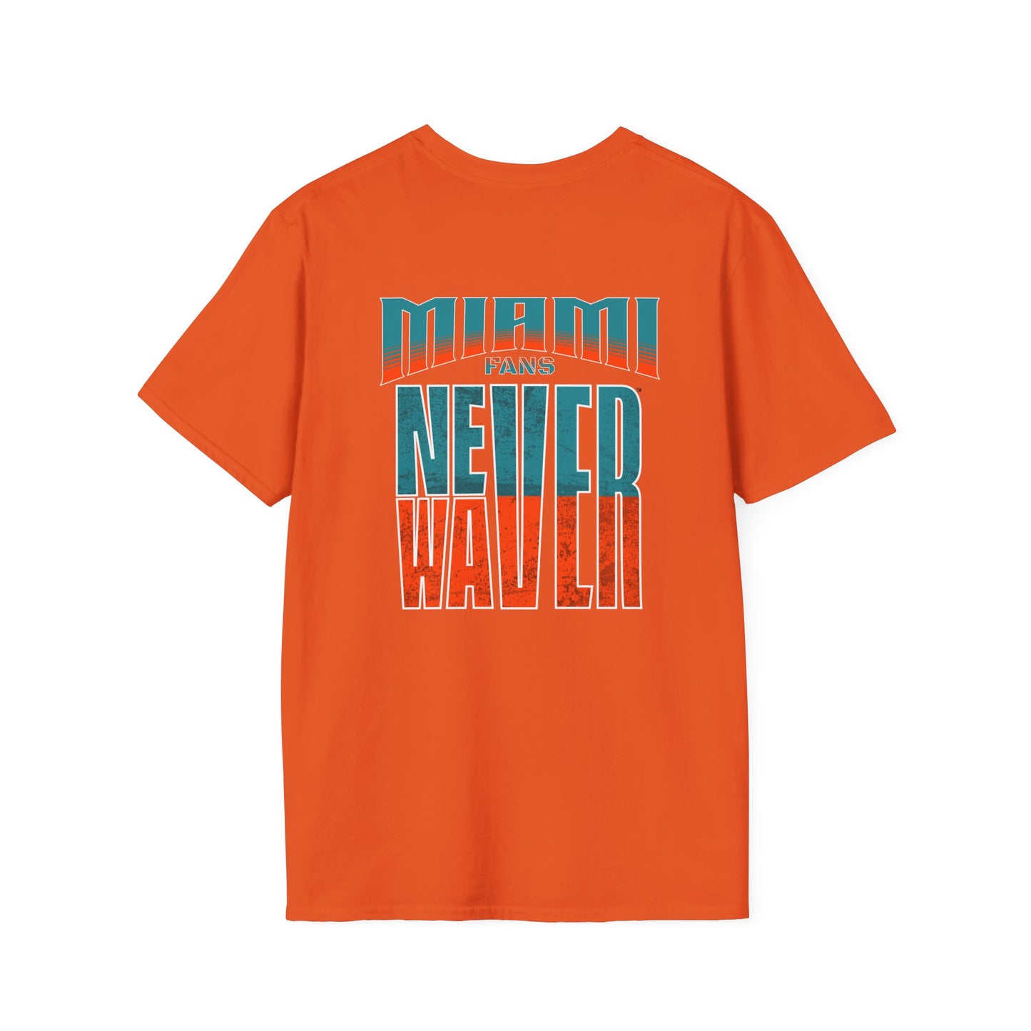 Miami Fans Never Waver Unisex Softstyle T-Shirt