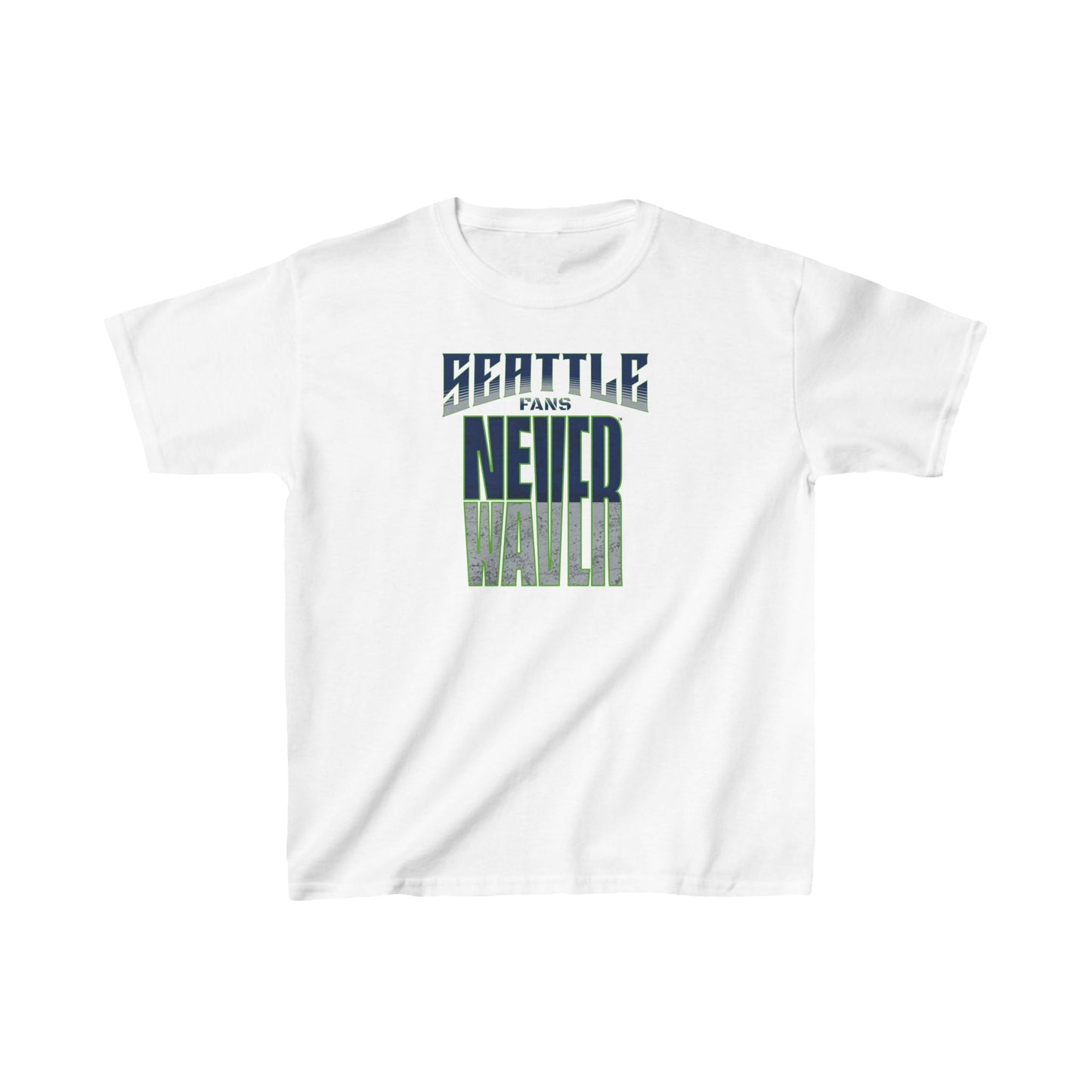 Seattle Fans Never Waver Kids Heavy Cotton™ Tee