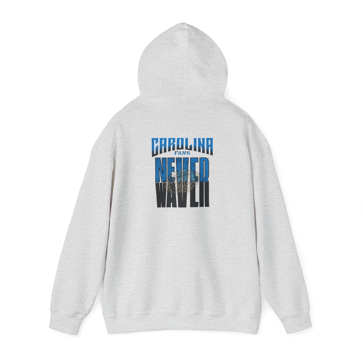 Carolina  Fans Never Waver W-Leopard Football Unisex Heavy Blend™ Hooded Sweatshirt