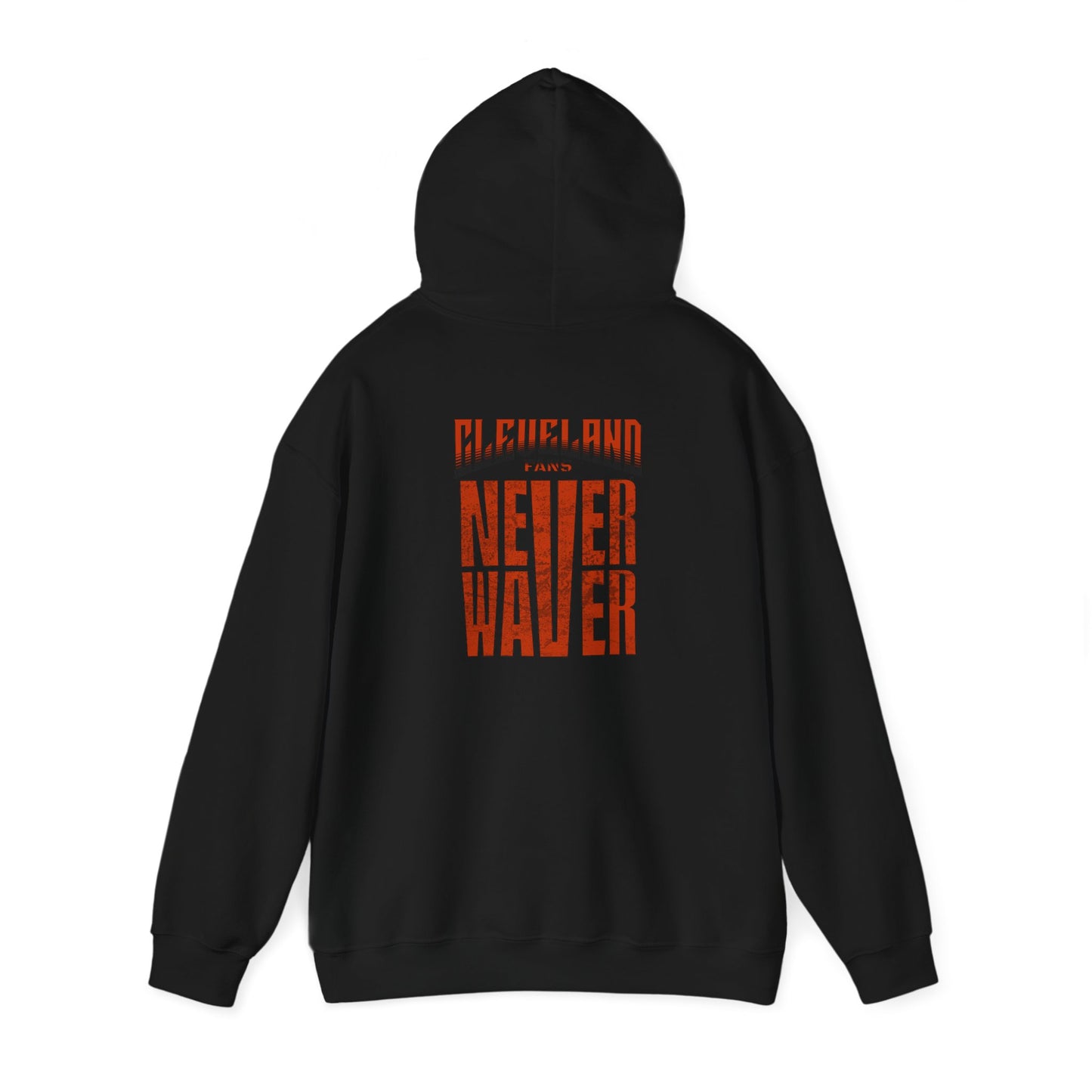 Cleveland Fans Never Waver Unisex Hooded Sweatshirt - Heavy Blend™