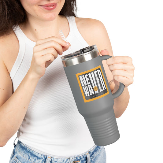 NEVER WAVER Be The Light Insulated Travel Mug, 40oz