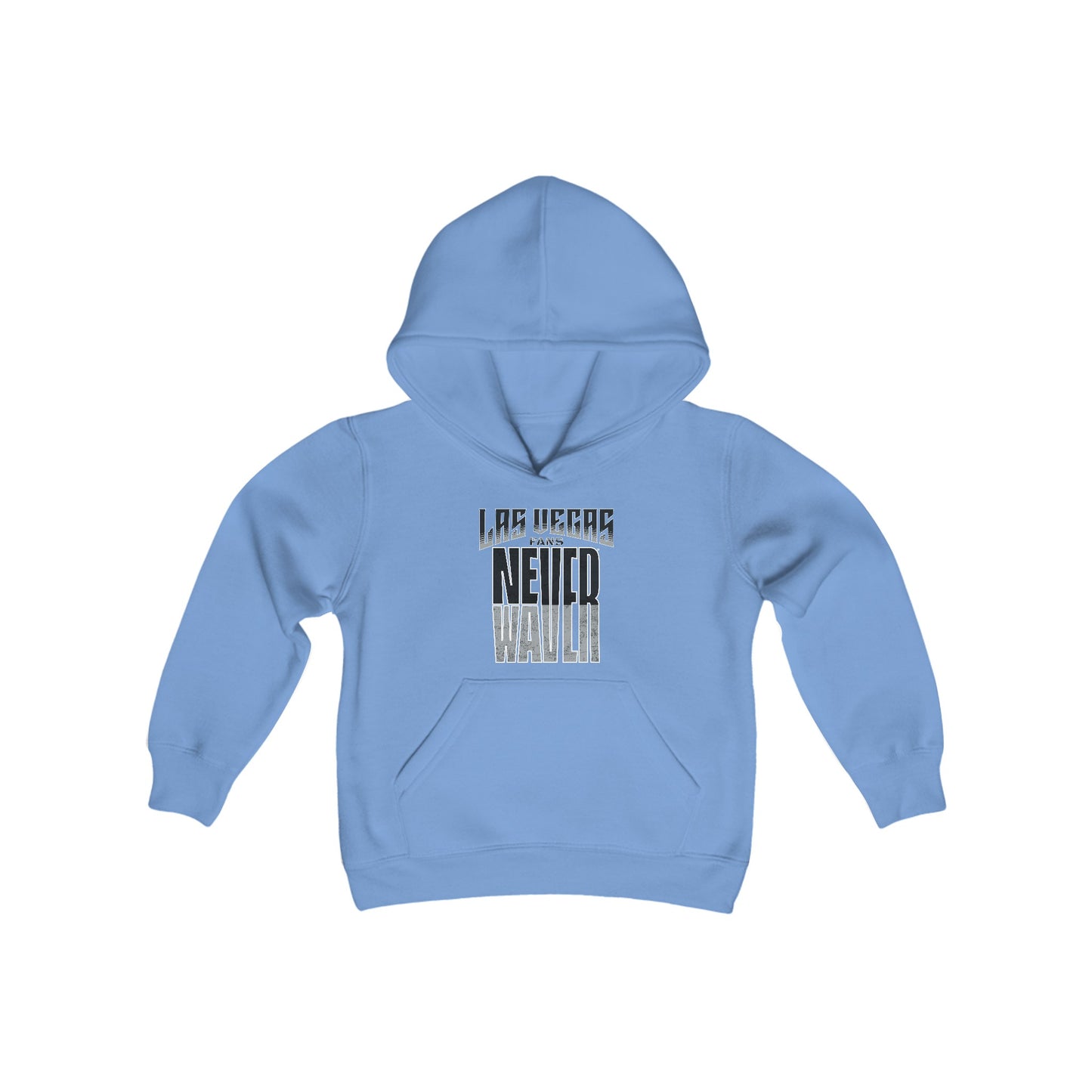 Las Vegas Fans Never Waver Youth Heavy Blend Hooded Sweatshirt