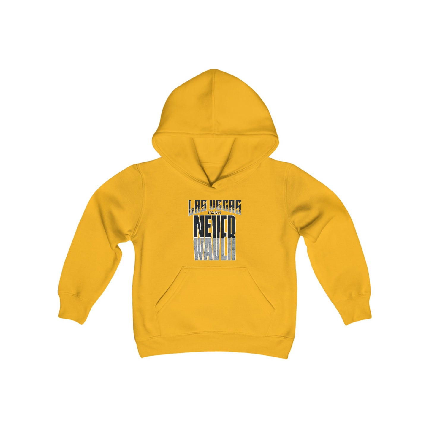 Las Vegas Fans Never Waver Youth Heavy Blend Hooded Sweatshirt