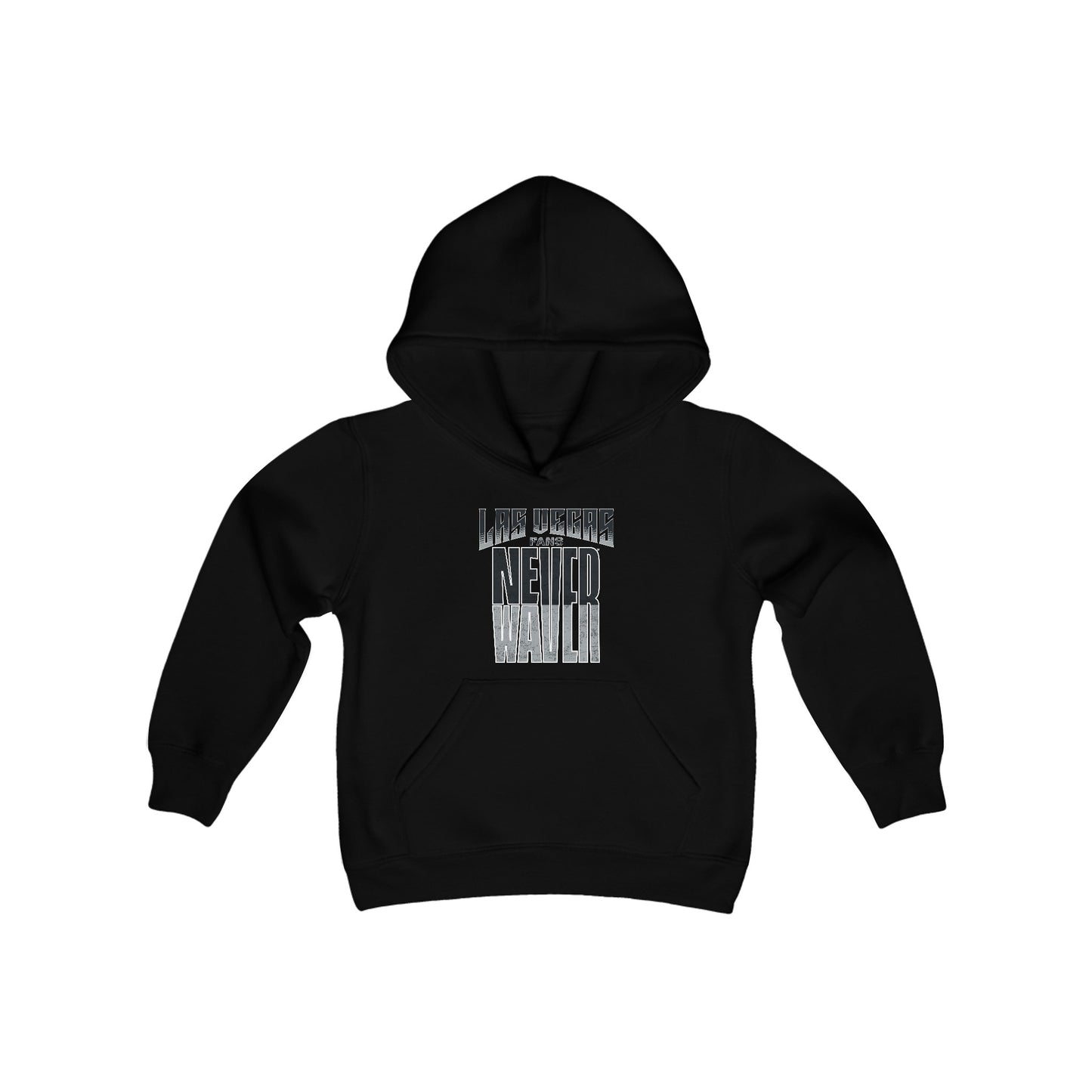 Las Vegas Fans Never Waver Youth Heavy Blend Hooded Sweatshirt