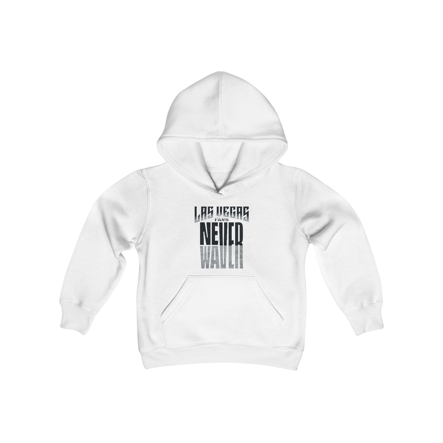 Las Vegas Fans Never Waver Youth Heavy Blend Hooded Sweatshirt