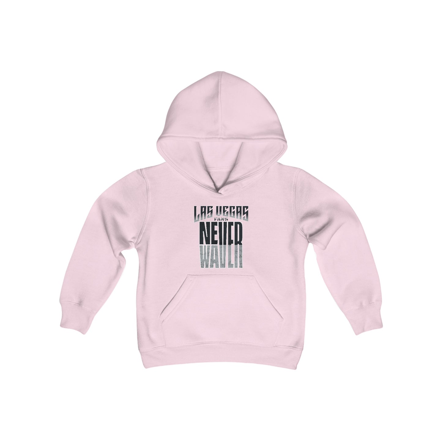 Las Vegas Fans Never Waver Youth Heavy Blend Hooded Sweatshirt