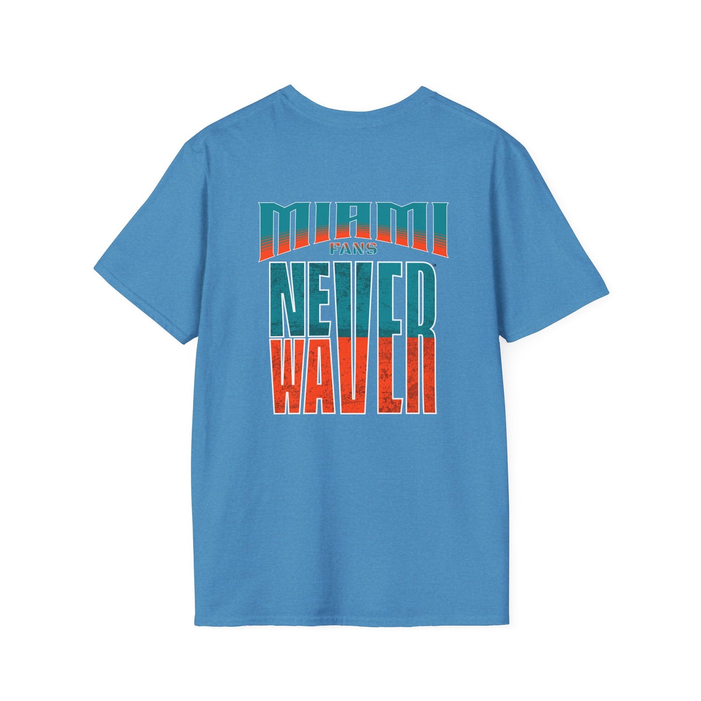 Miami Fans Never Waver Unisex Softstyle T-Shirt