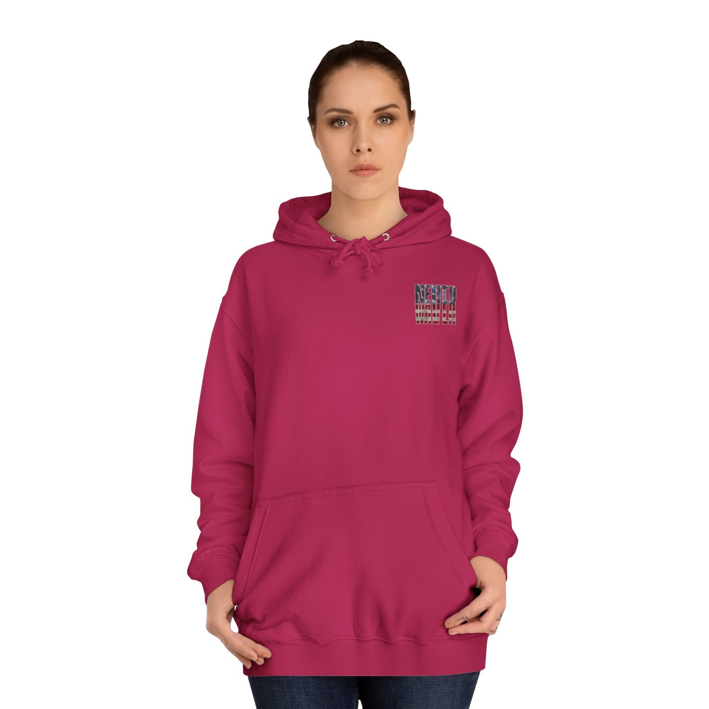 Never Waver Definition Unisex College Hoodie