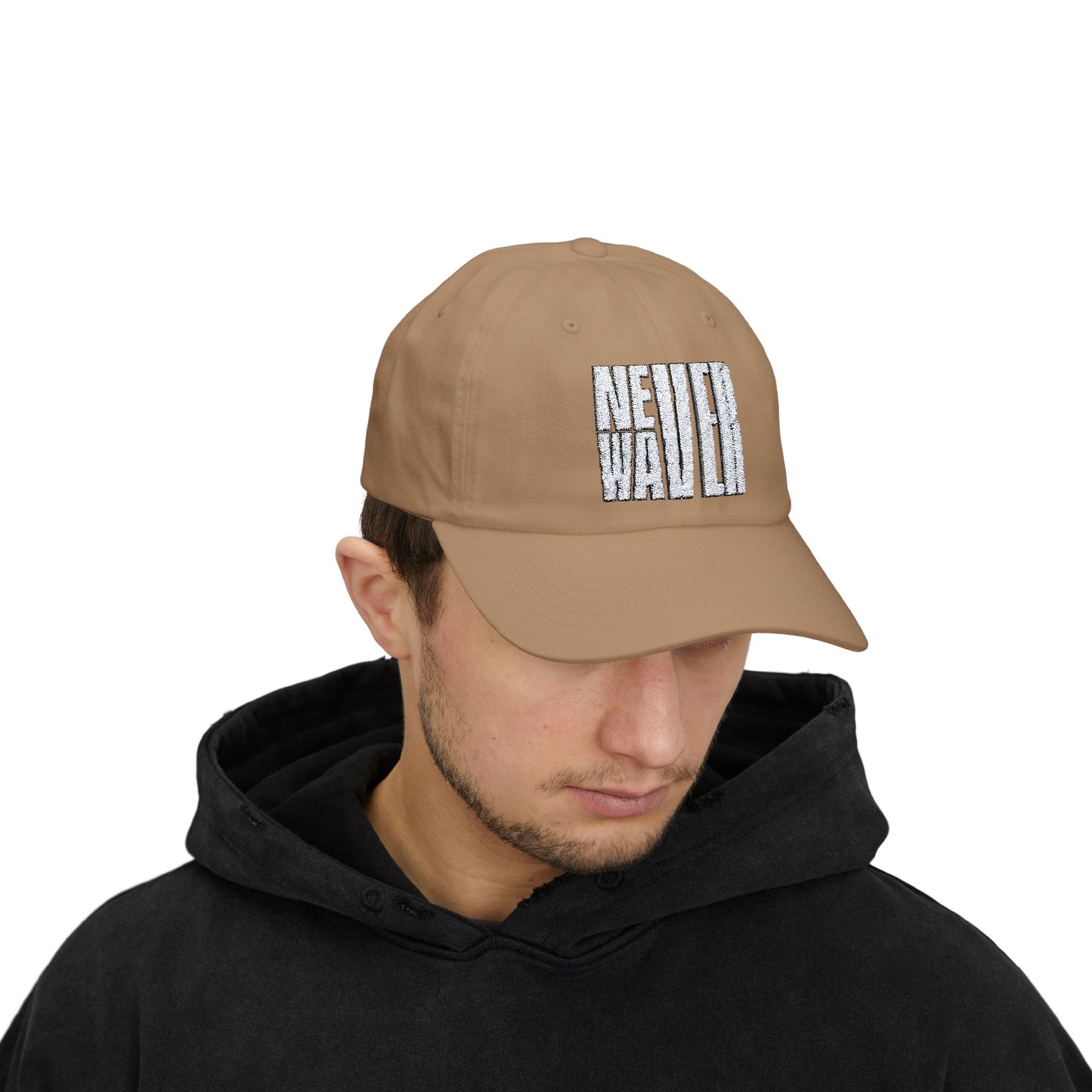 Never Waver  Embroidered Classic Dad Cap