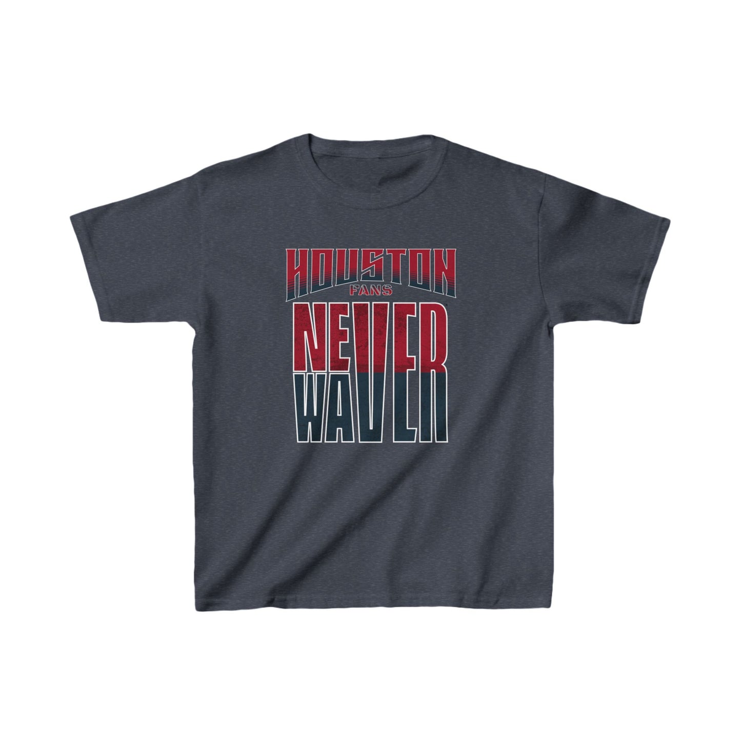 Huston Fans Never Waver Kids Heavy Cotton™ Tee