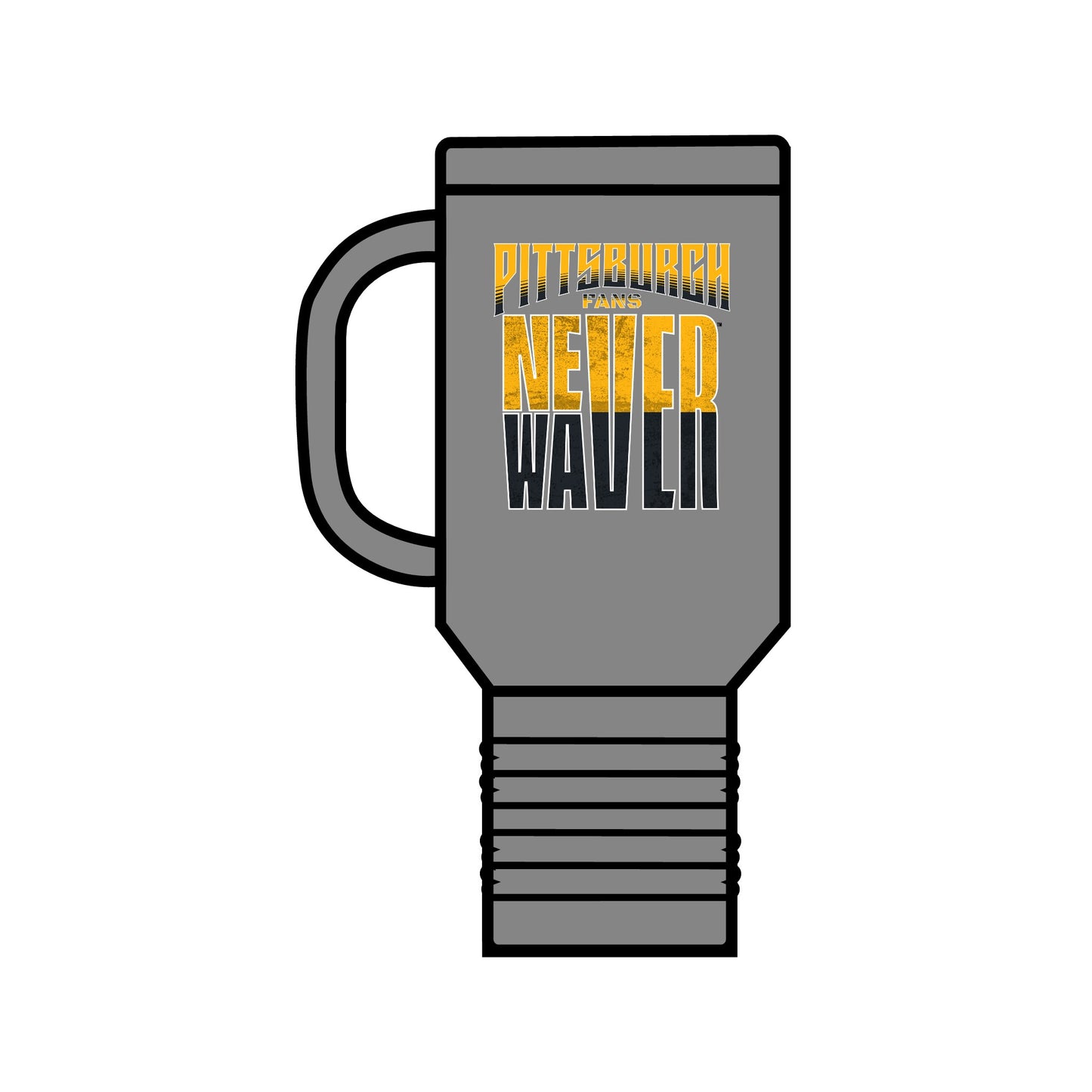 Pittsburgh Fans Never Waver Insulated Travel Mug, 40oz