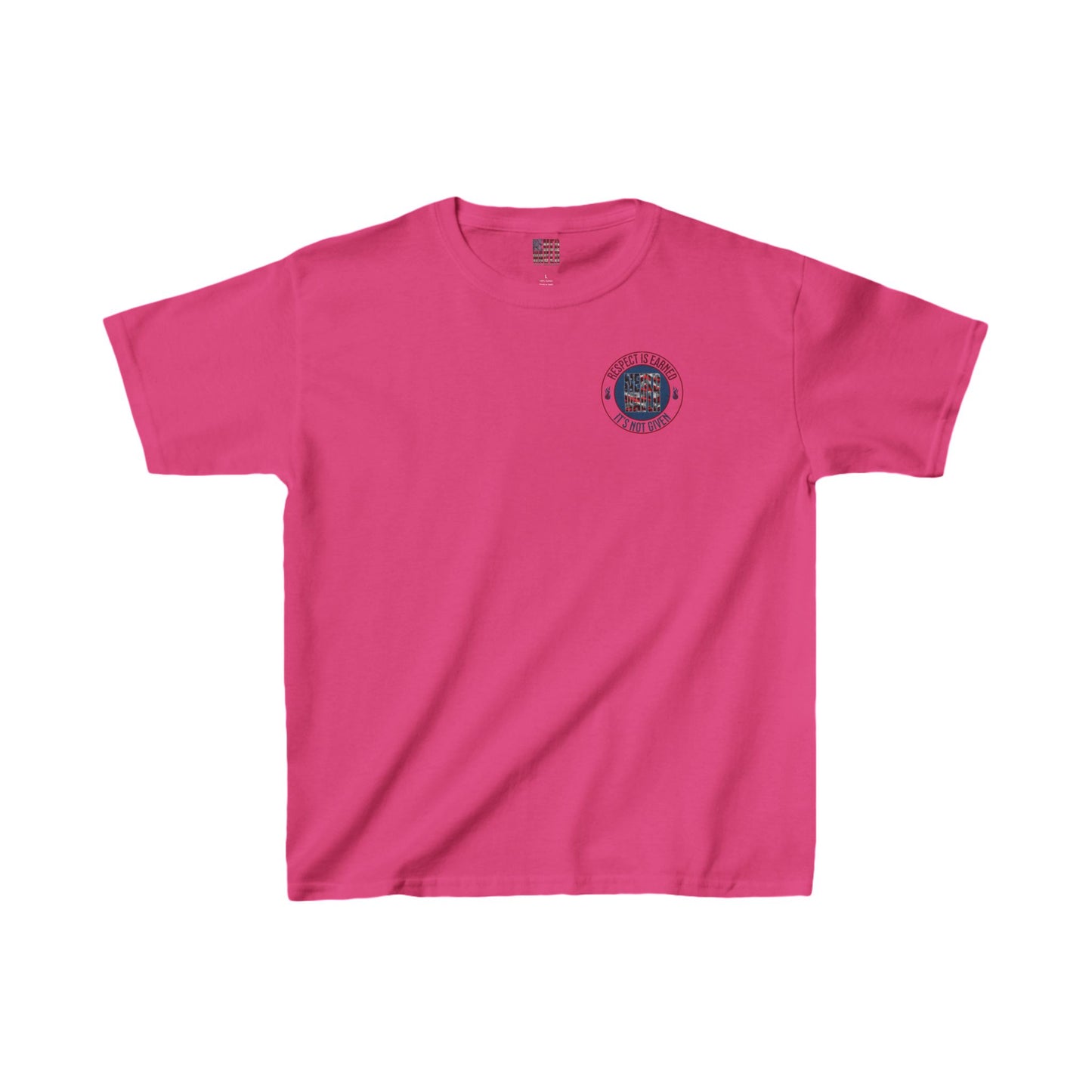 Kids Heavy Cotton™ Tee -Respect is Earned Never Waver Not Given - Stylish, Comfortable Everyday Wear