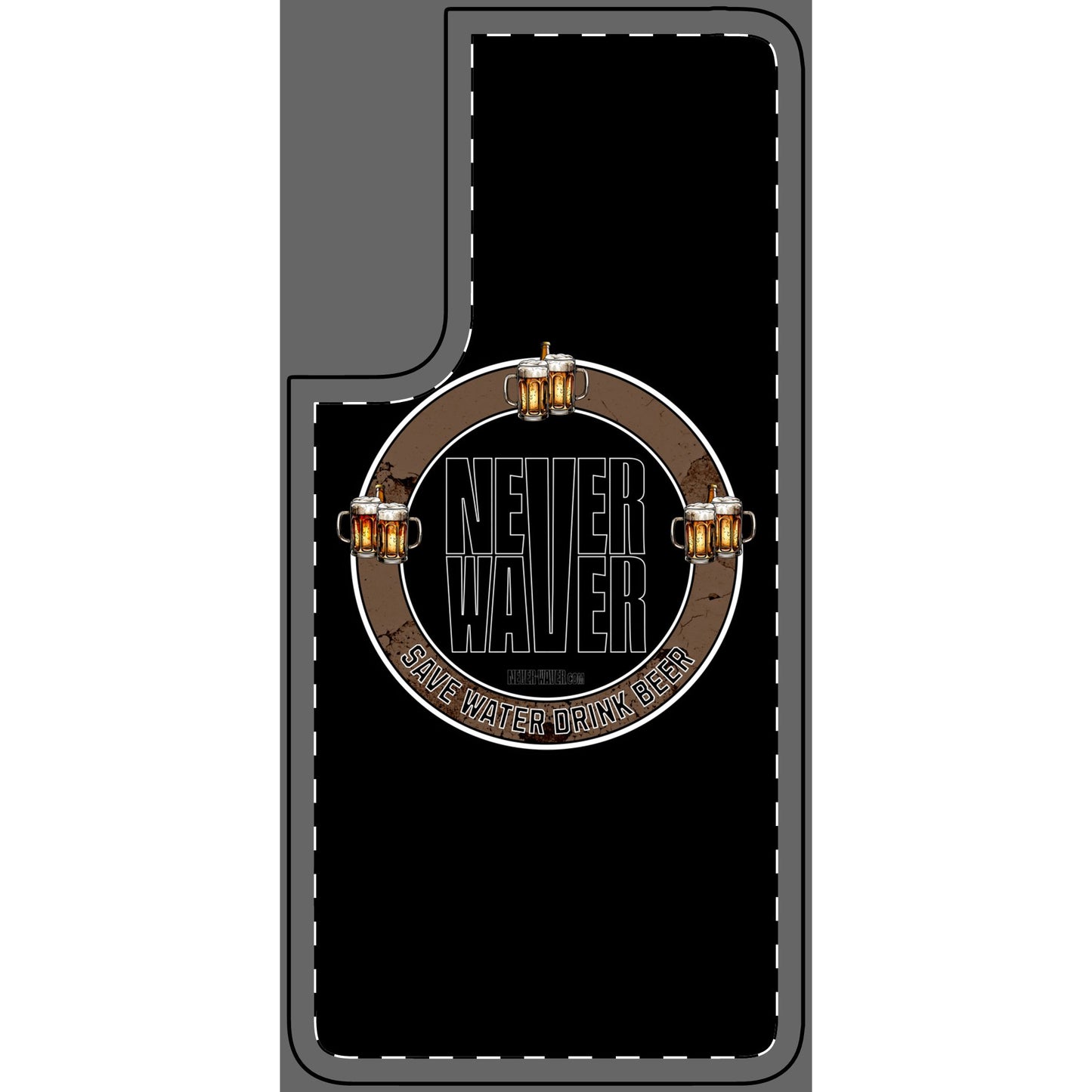 Never Waver Phone Skin - Beer Lover's Accessory