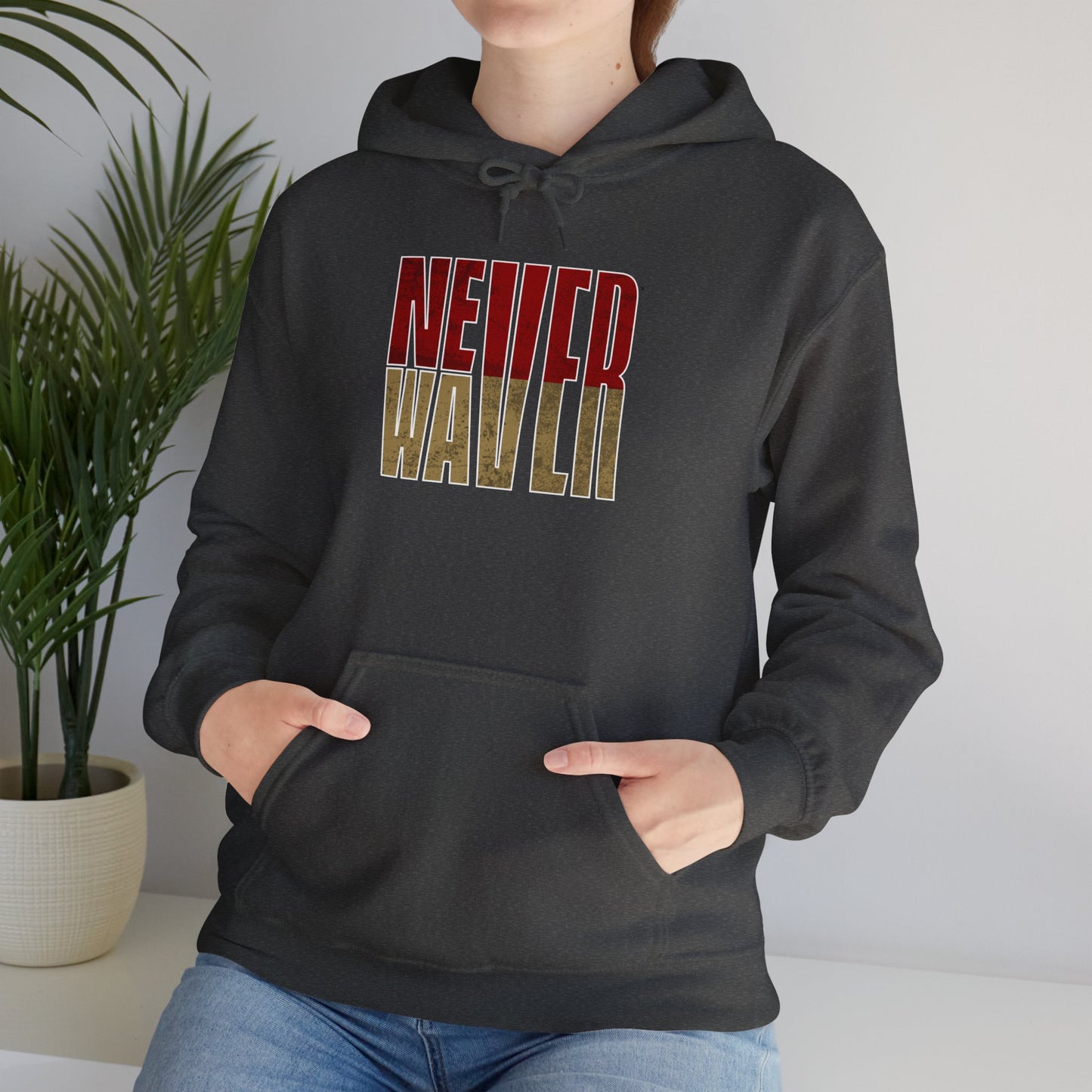 San Francisco Fans Never Waver Unisex Heavy Blend™ Hooded Sweatshirt