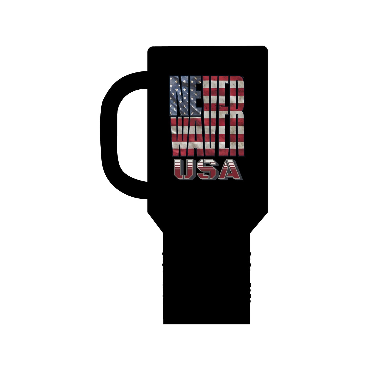 Never   Waver USA Insulated Travel Mug, 40oz