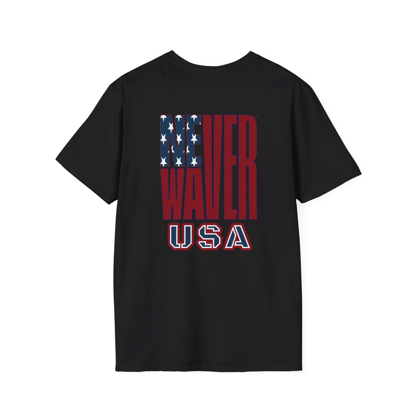 Never Waver USA Unisex Softstyle T-Shirt