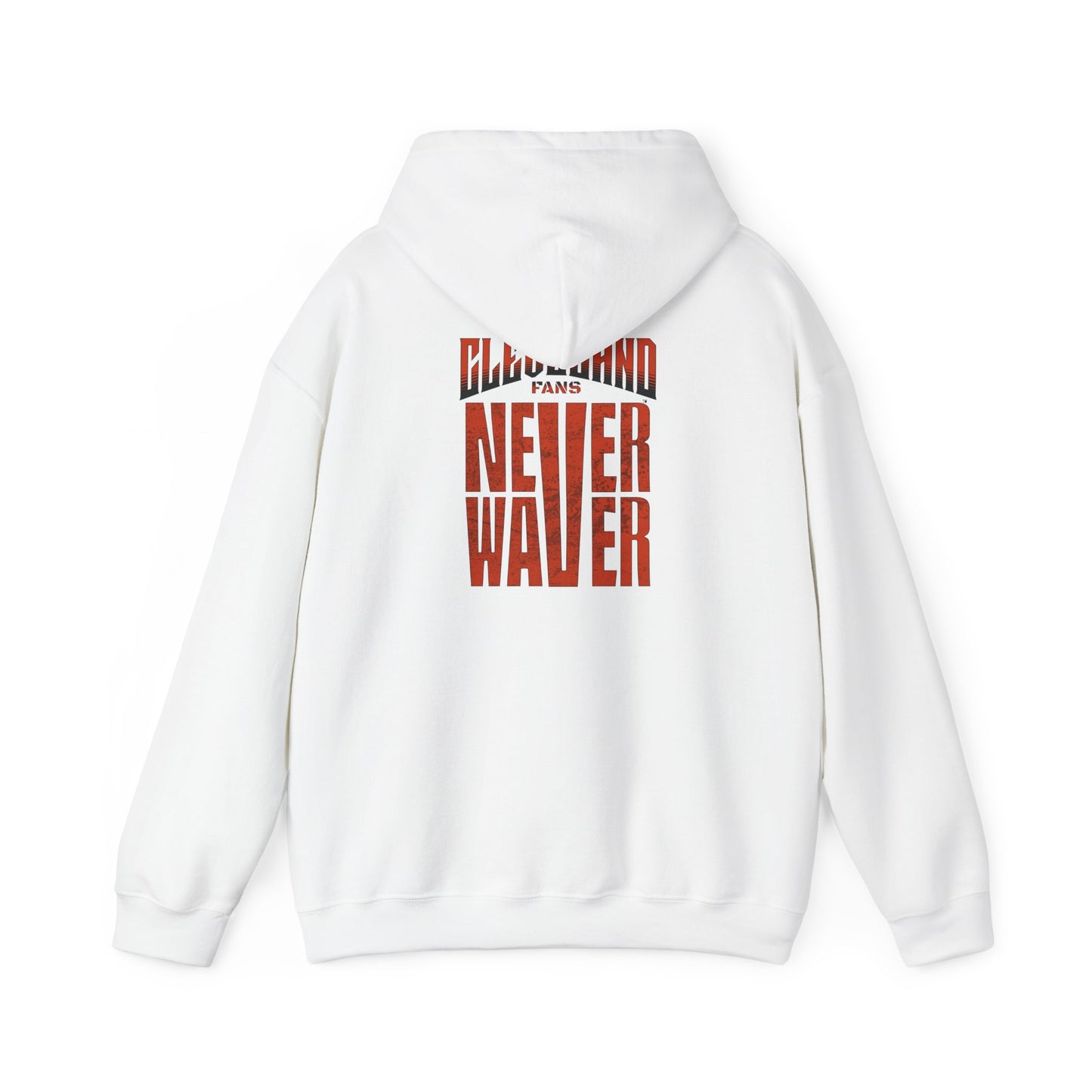 Cleveland Fans Never Waver Unisex Hooded Sweatshirt - Heavy Blend™