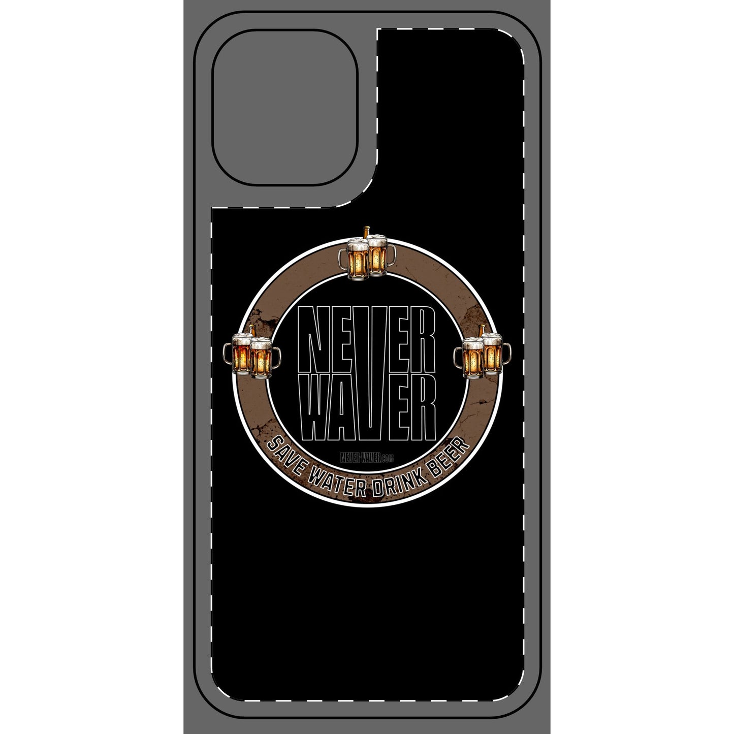 Never Waver Phone Skin - Beer Lover's Accessory