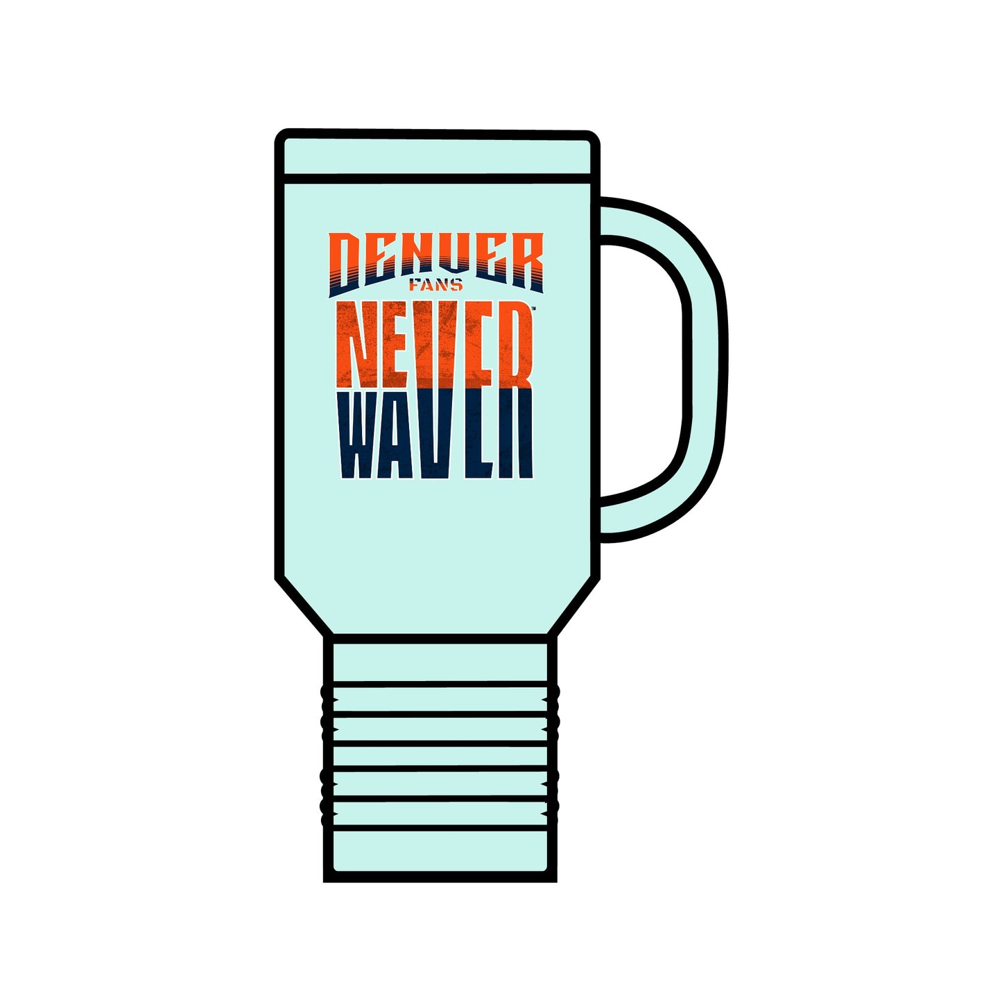 Denver Fans Never Waver Insulated Travel Mug, 40oz