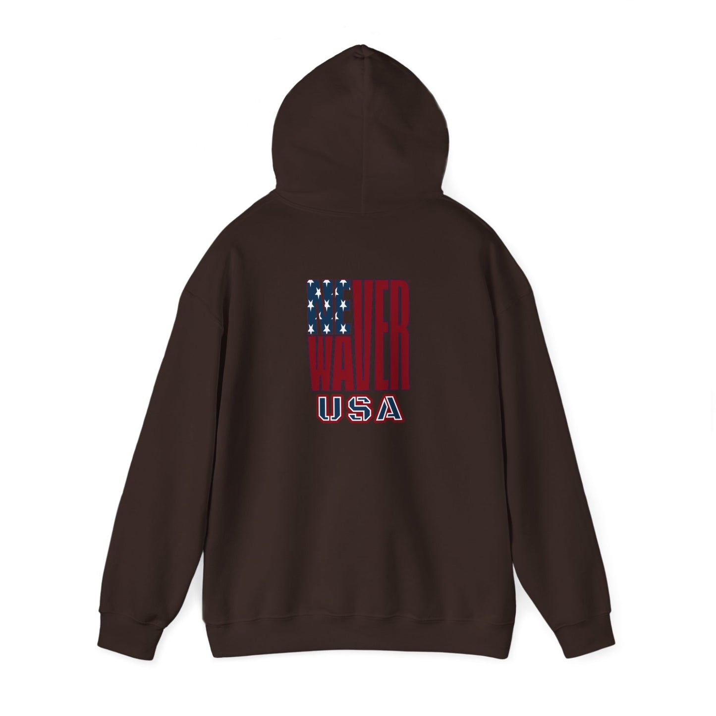 Never Waver USA Unisex Heavy Blend™ Hooded Sweatshirt