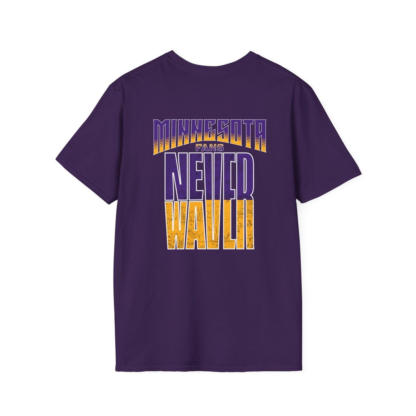 Minnesota Fans Never Waver Unisex Softstyle T-Shirt