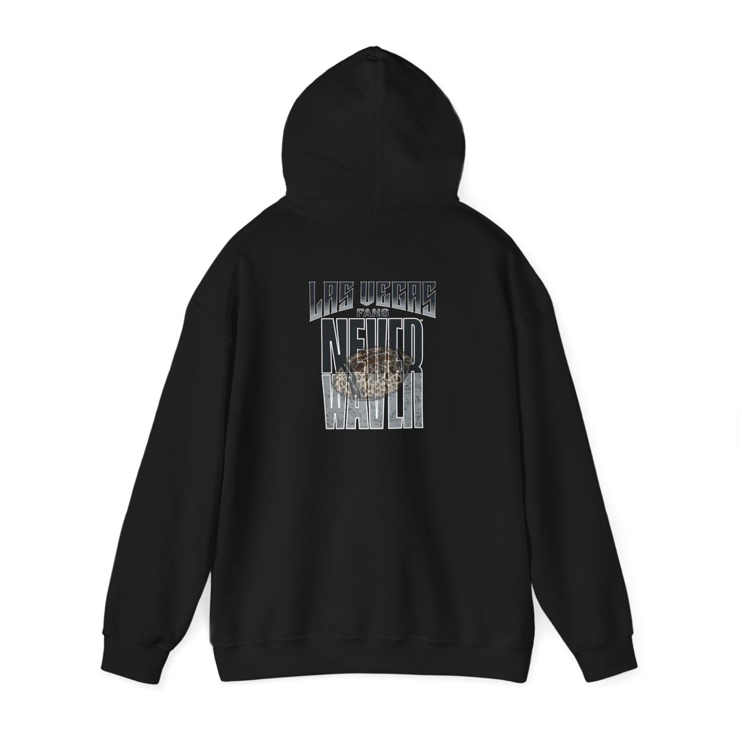 Las Vegas Fans Never Waver W-Leopard Football Unisex Heavy Blend™ Hooded Sweatshirt