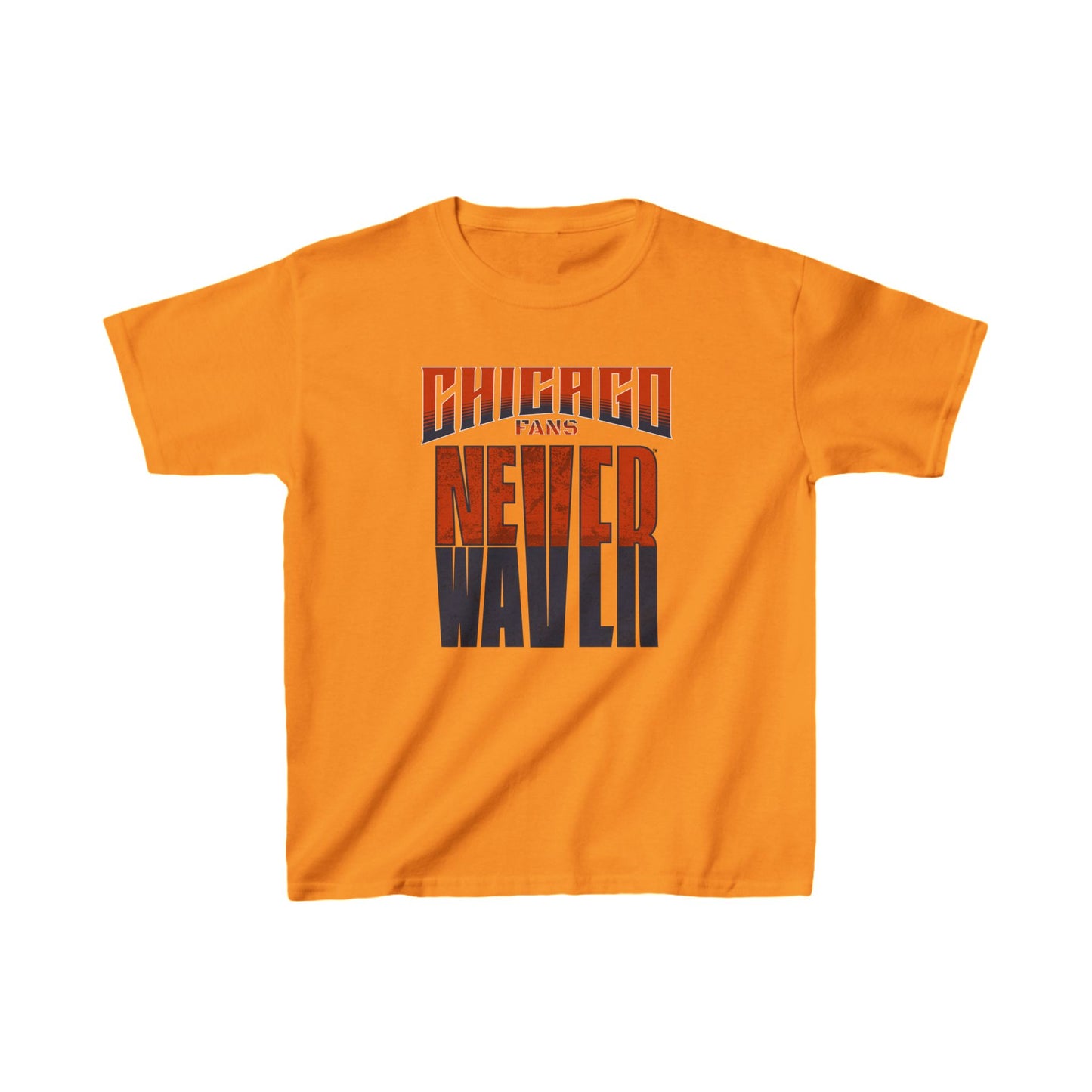 Chicago Fans Never Waver Kids Heavy Cotton™ Tee