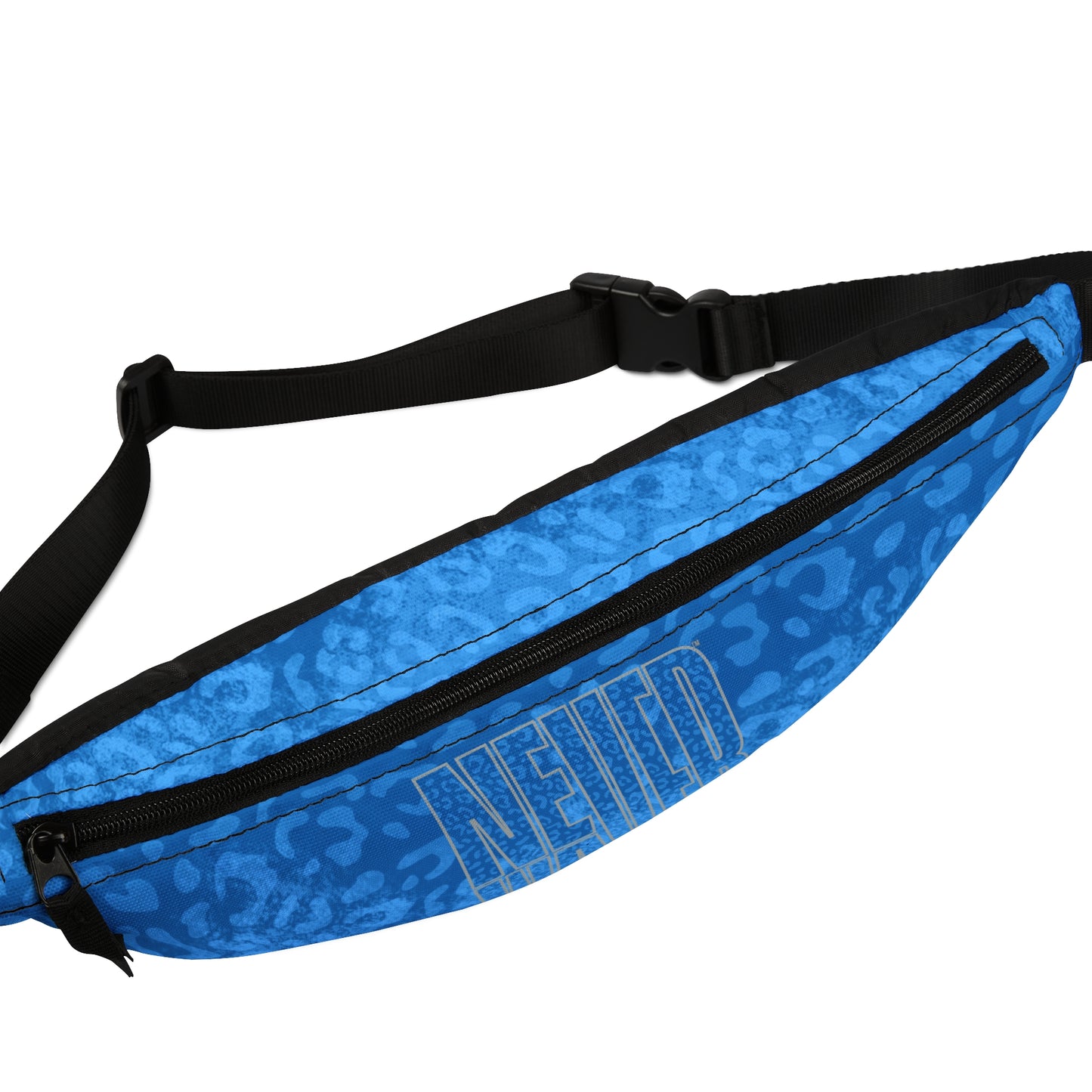 Never Waver Blue Leopard Fanny Pack