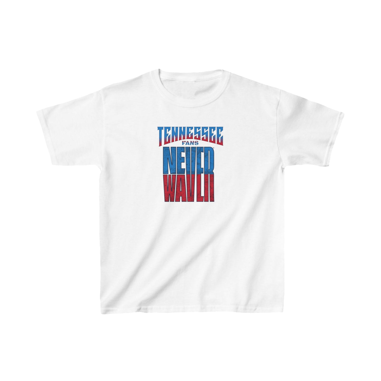 Tennessee Fans Never Waver Kids Heavy Cotton™ Tee