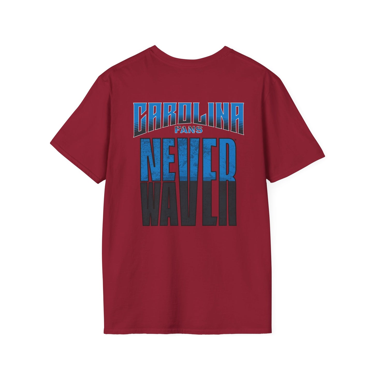 Carolina Fans Never Waver Unisex Softstyle T-Shirt