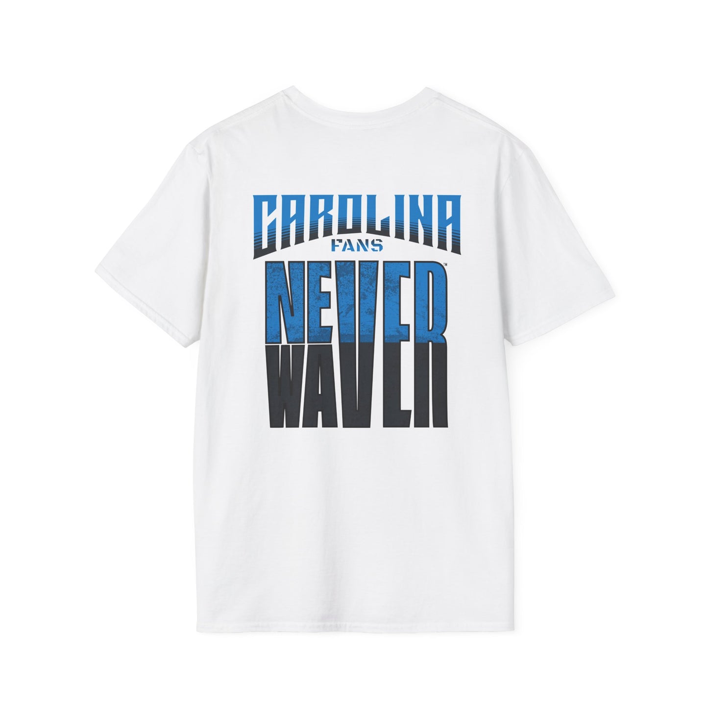 Carolina Fans Never Waver Unisex Softstyle T-Shirt