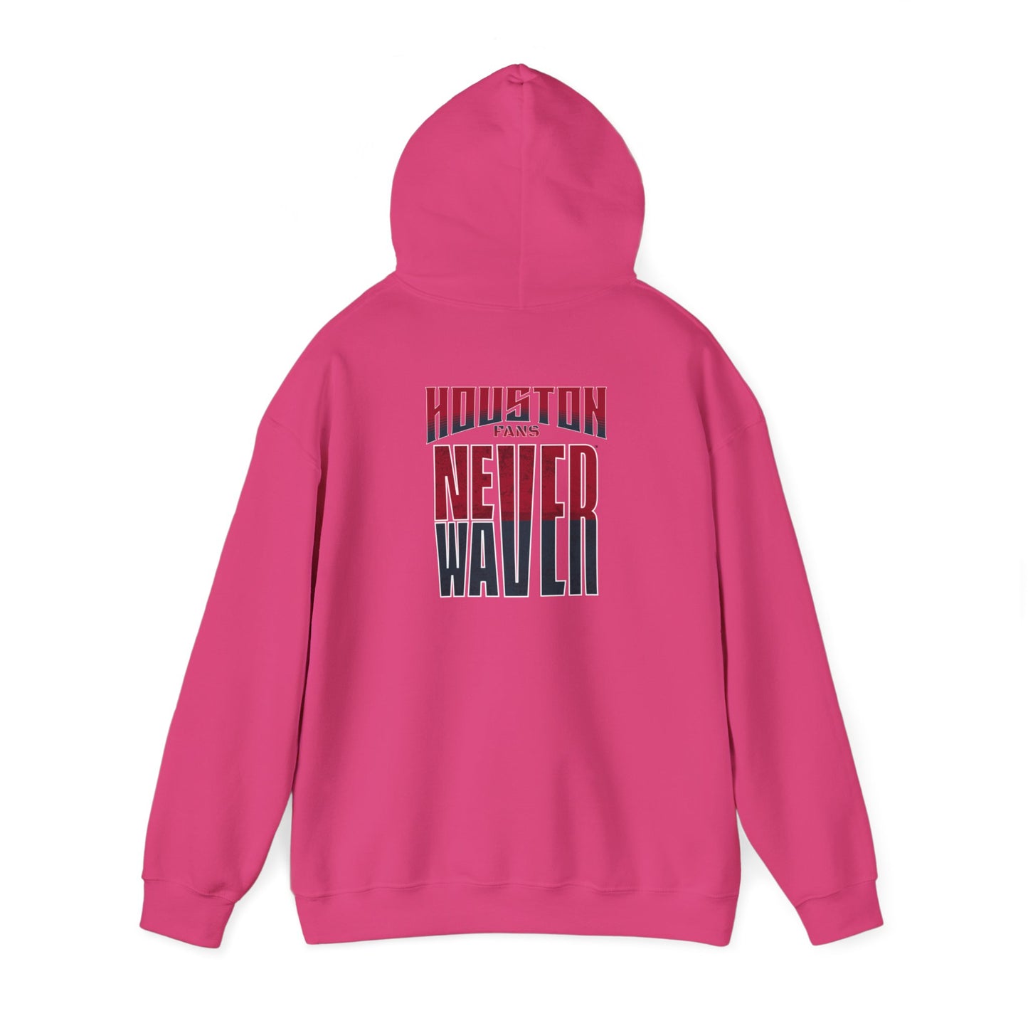 Huston Fans Never Waver Unisex Heavy Blend™ Hooded Sweatshirt