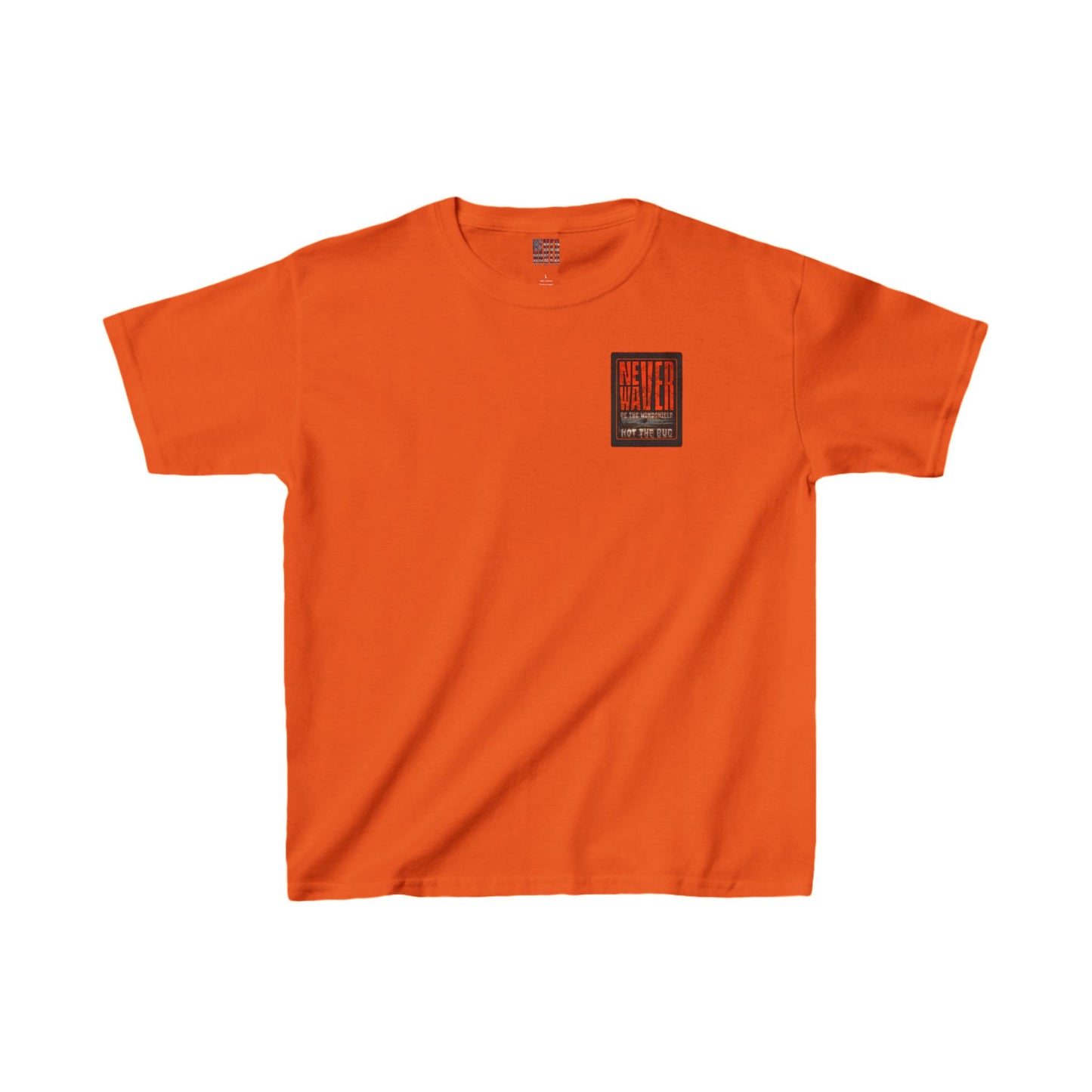 Kids Heavy Cotton™ Tee -Never Waver be the Windshield- Stylish, Comfortable Everyday Wear