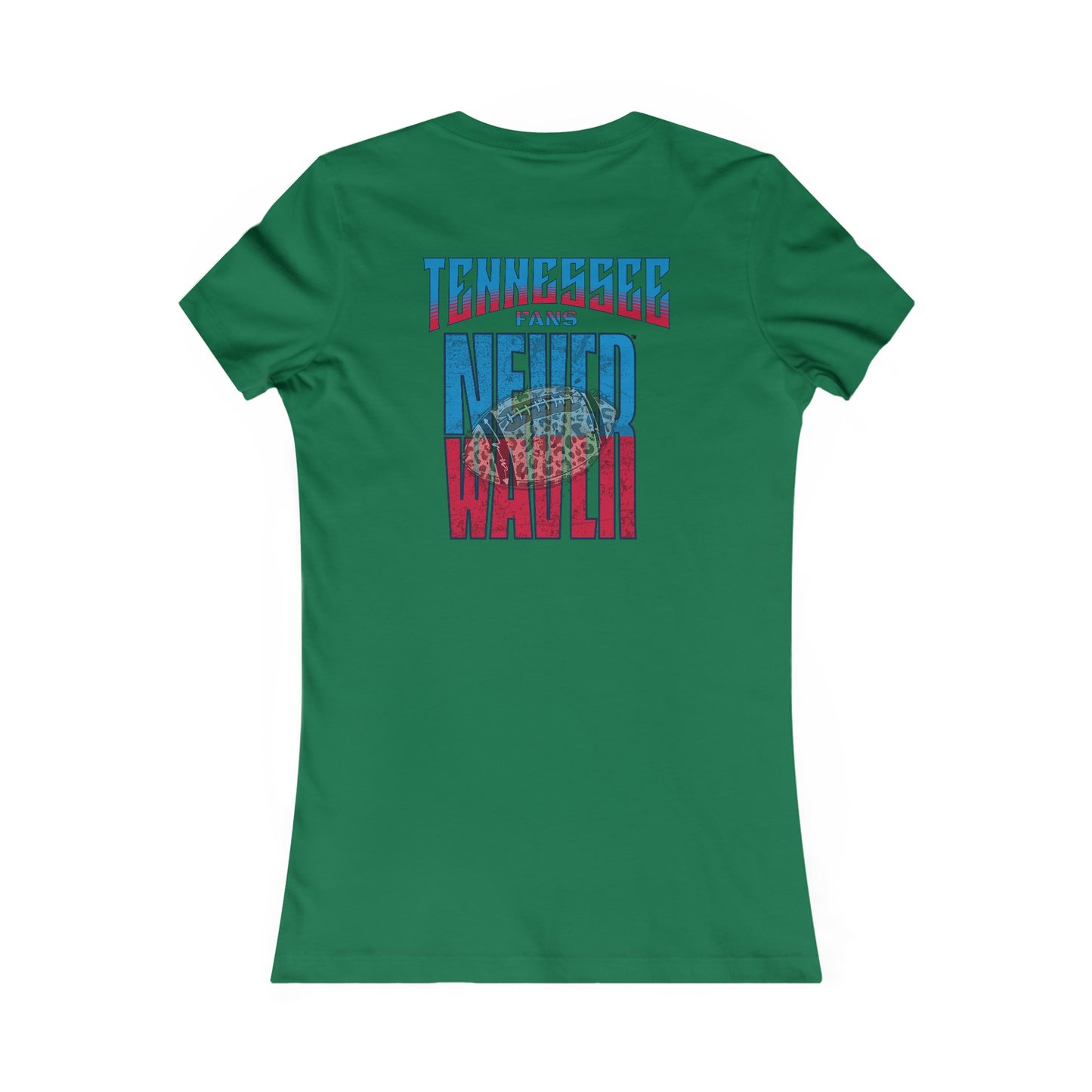 Tennessee Fans Never Waver W-Leopard Football Women's Favorite Tee