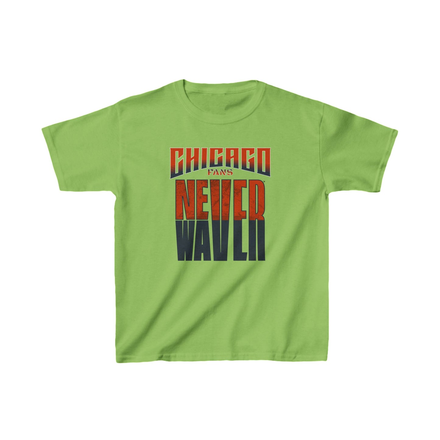 Chicago Fans Never Waver Kids Heavy Cotton™ Tee