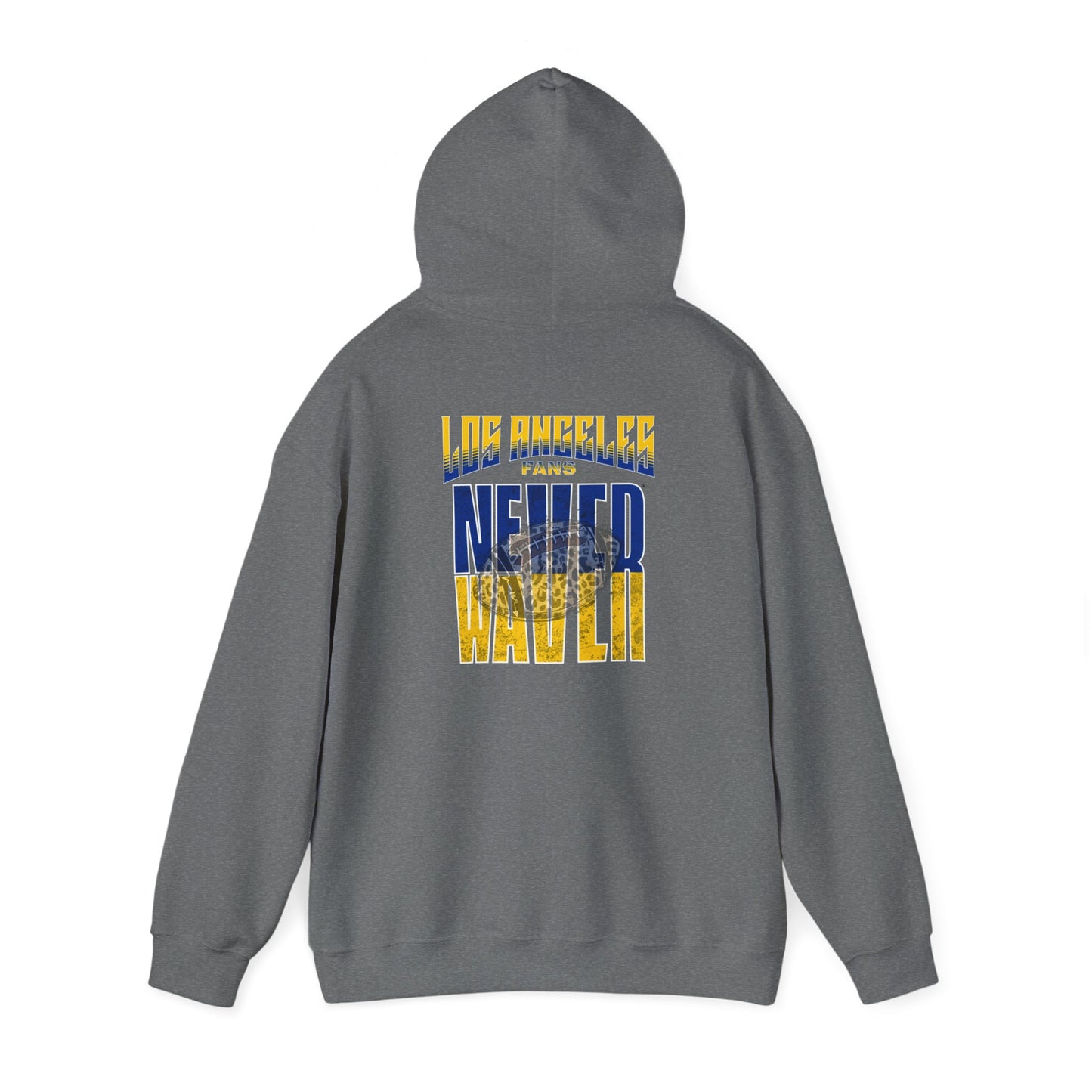 Los Angeles Fans Never Waver W-Leopard Football Unisex Heavy Blend™ Hooded Sweatshirt