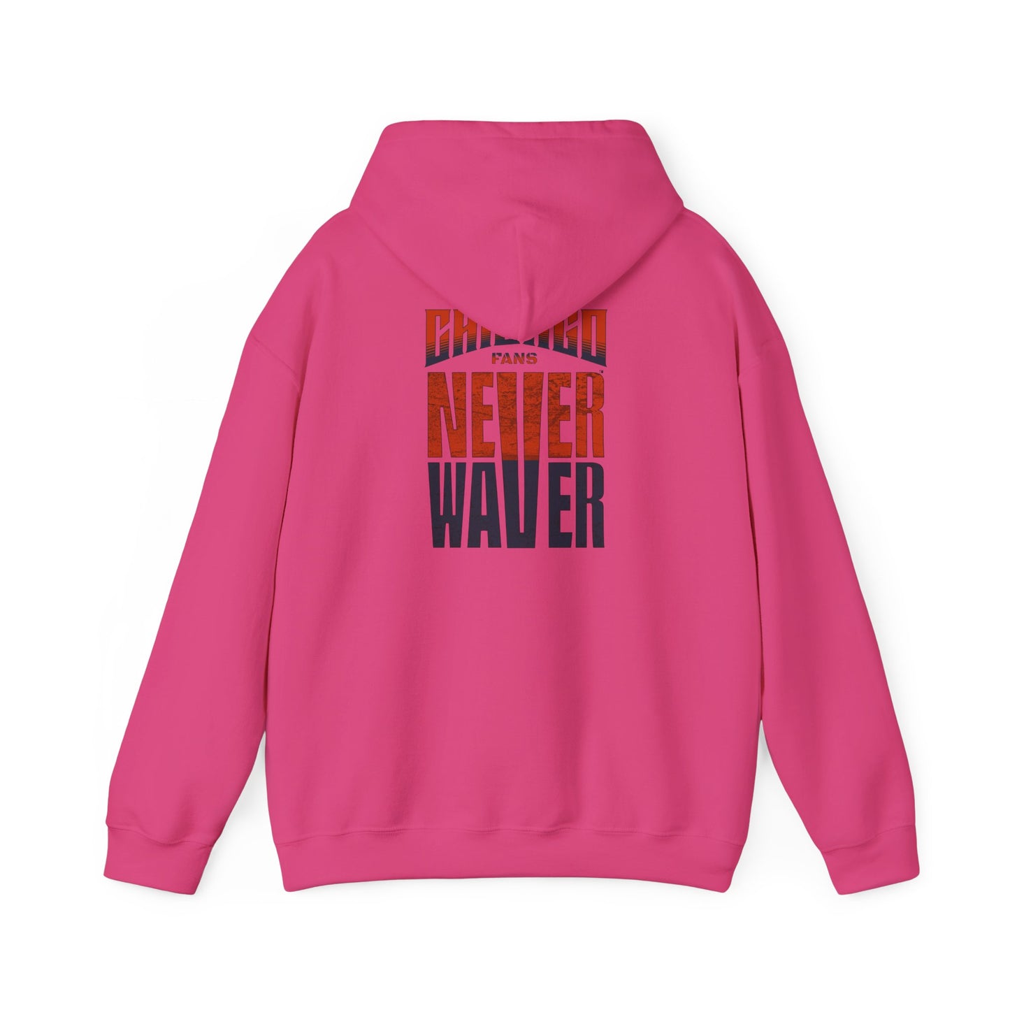 Unisex Heavy Blend™ Hooded Sweatshirt - 'Chicago Fans Never Waver' Motivational Apparel